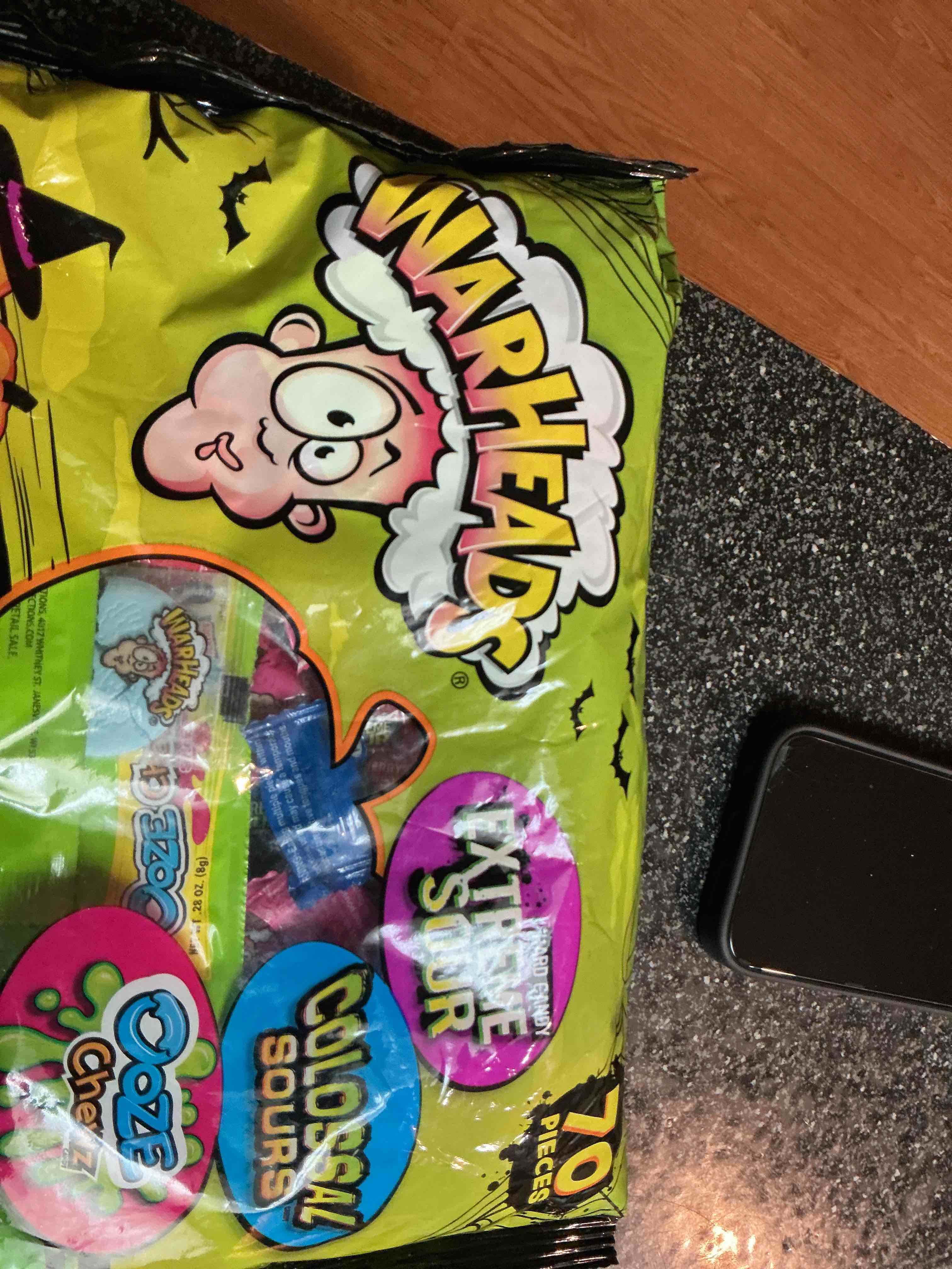 Warheads Hard Candy Extreme Sour Candy 70 Pieces 