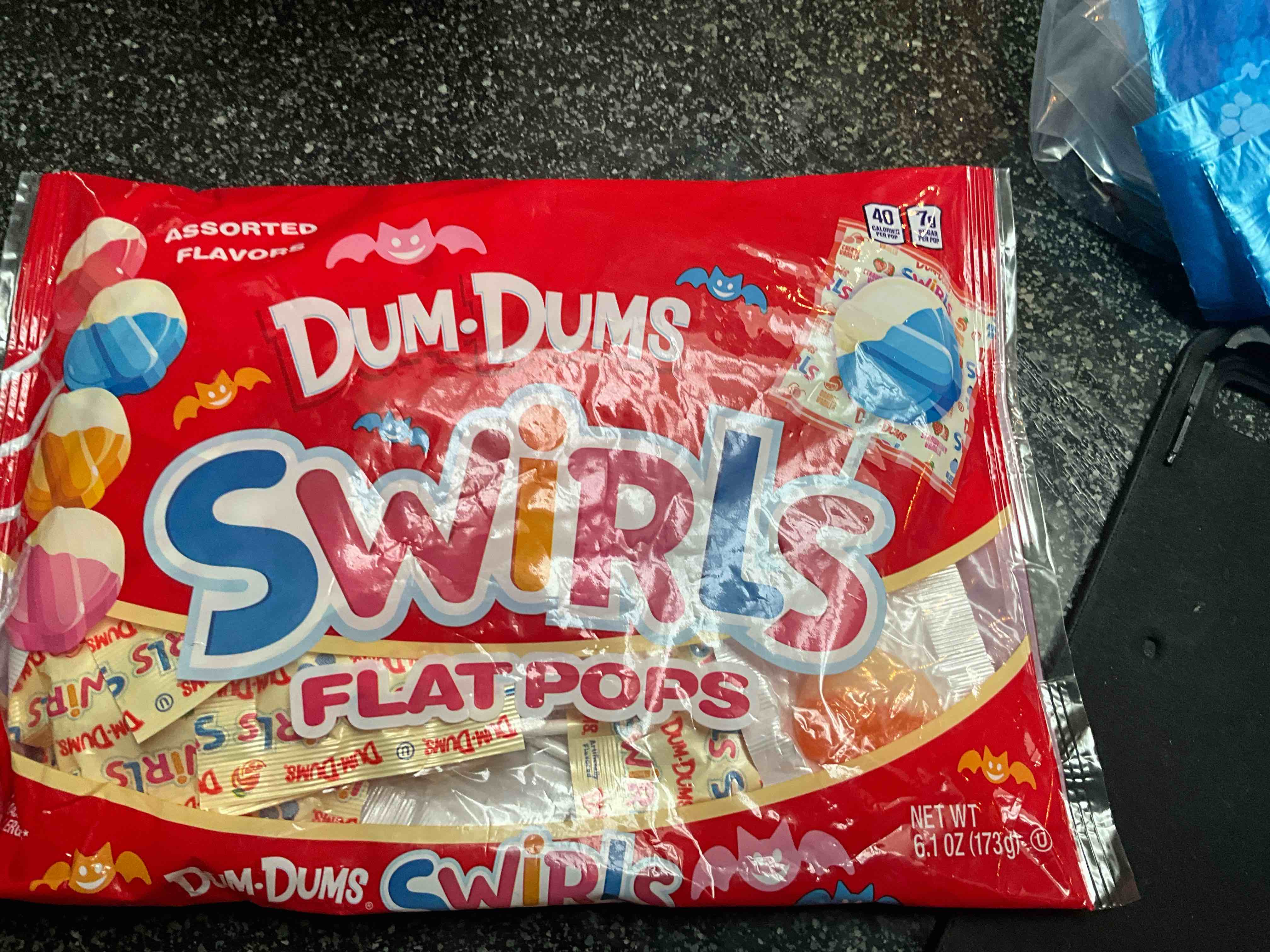 Dum Dum Swirls Flat Lollipops - 18 Suckers Candy Pops 6.1 oz