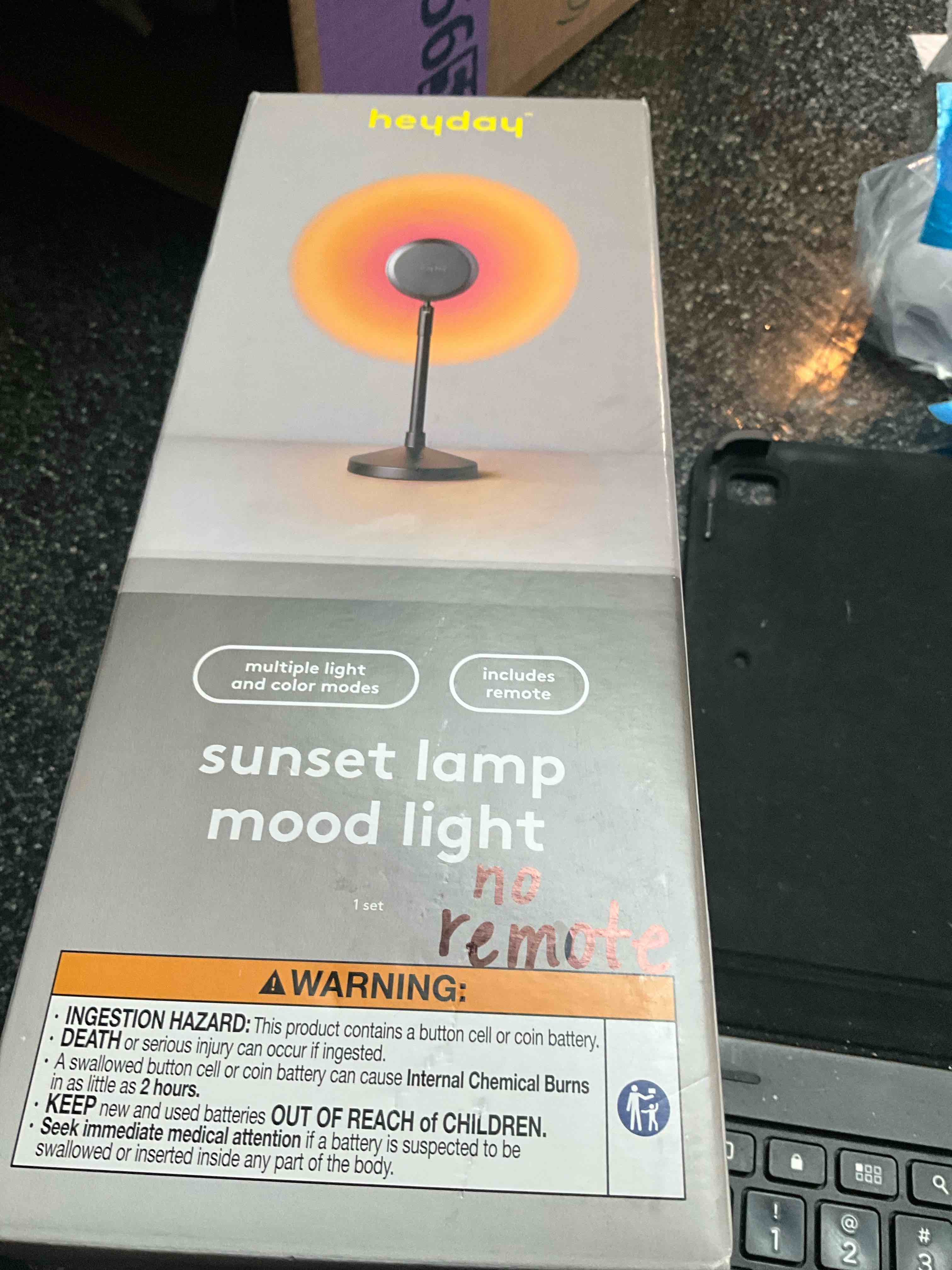 Heyday Sunset Lamp - Mood Light - Multiple Light & Color Modes (no remote)