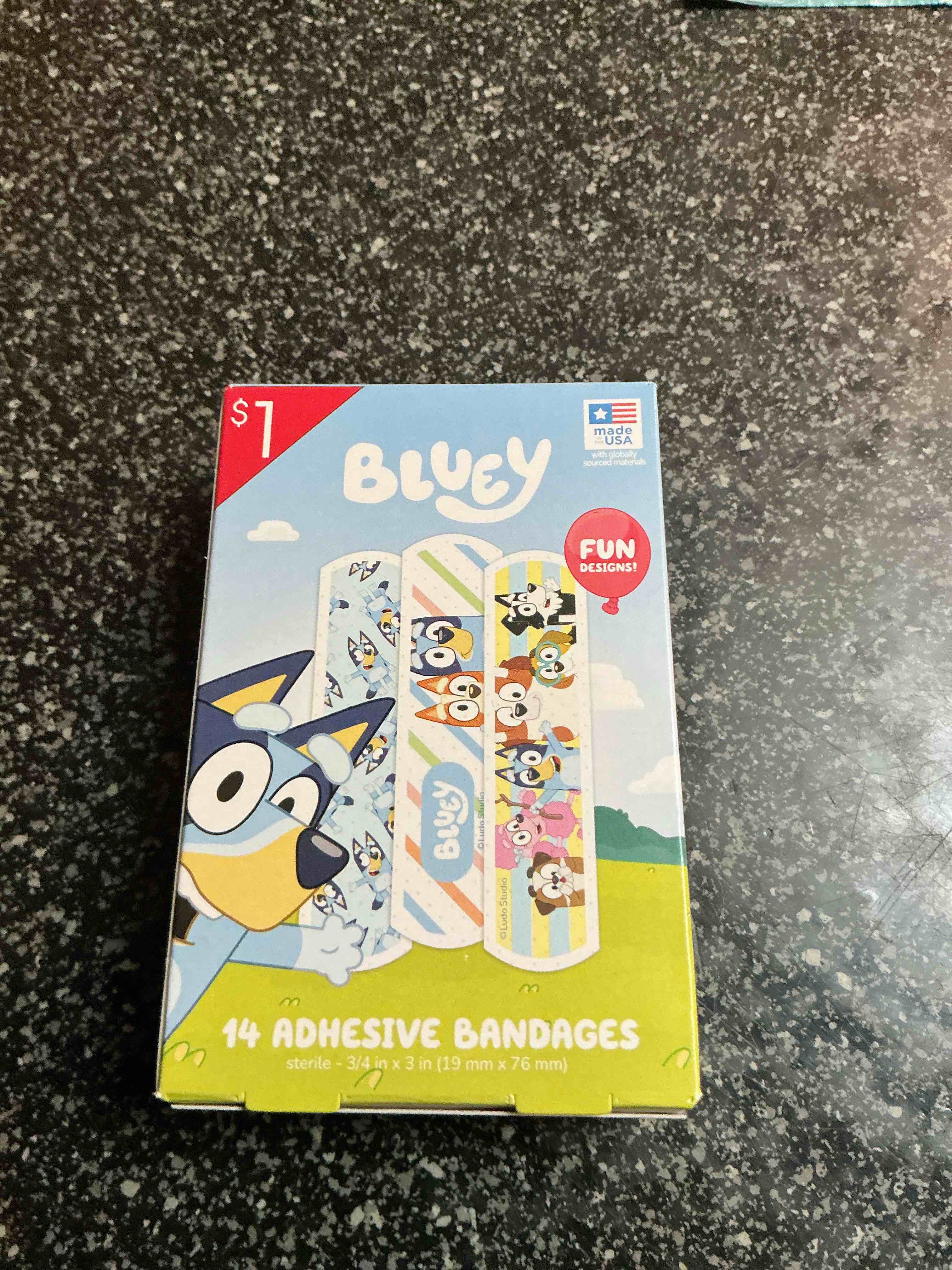 Bluey 14 Adhesive Bandages 