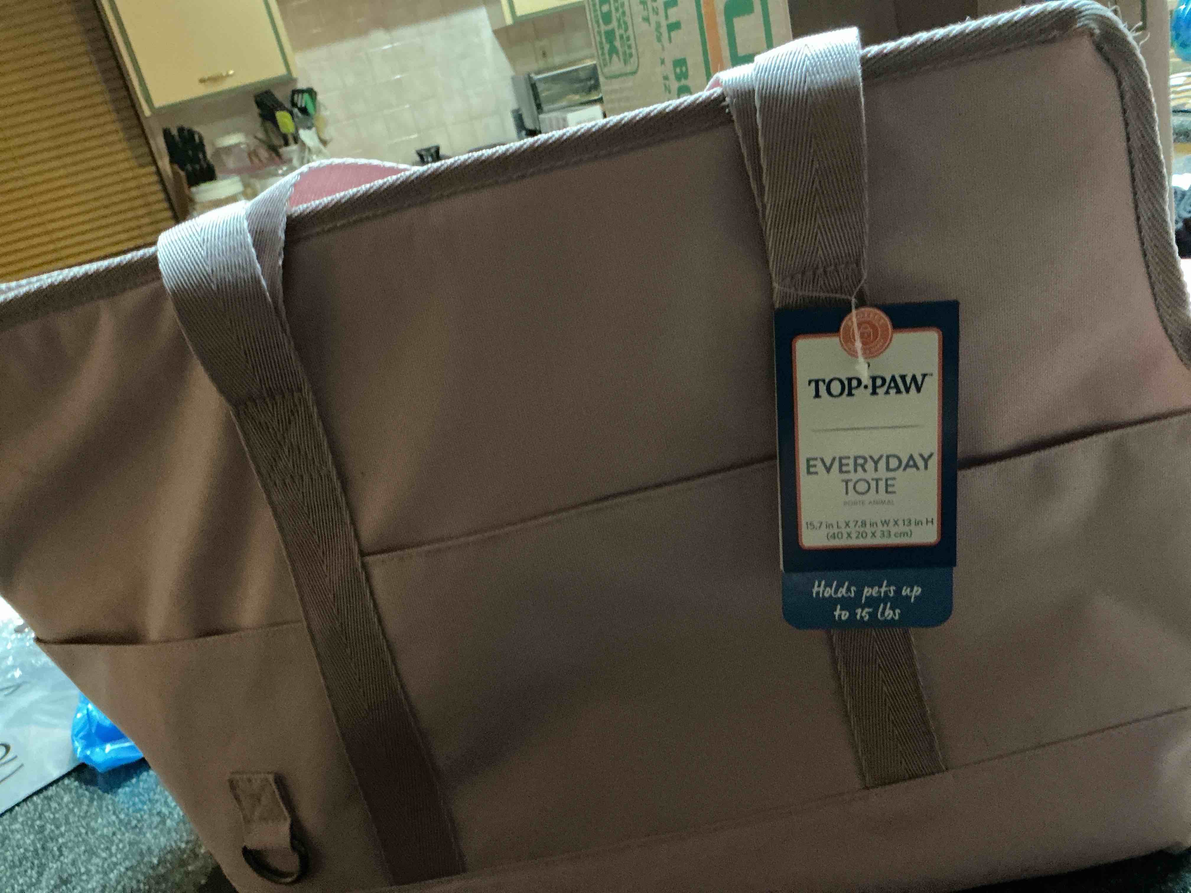 Condition photo showing New/Like New for Top - Paw Pink Pet Tote 