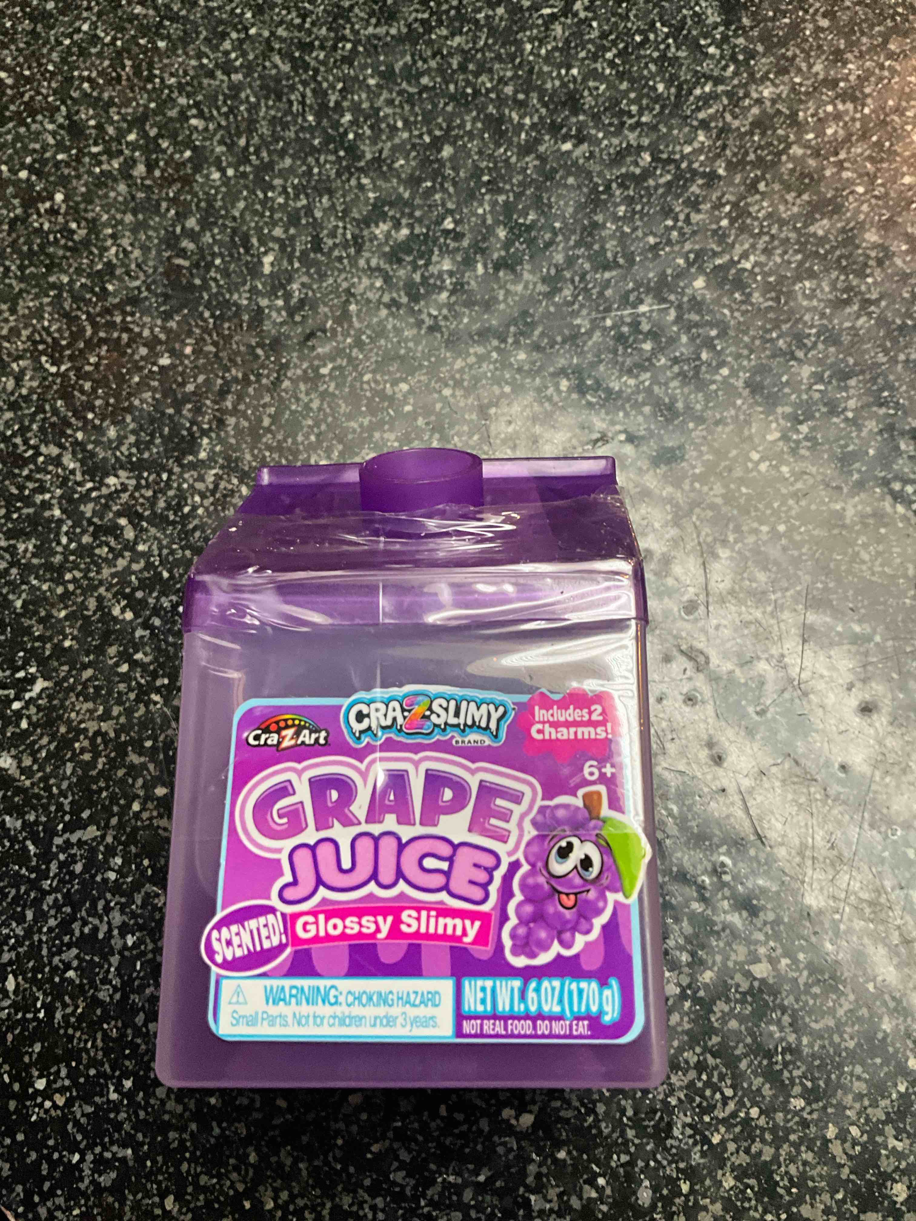 Condition photo showing New/Like New for Cra Z Art - Grape Juice Scented Glossy Slimy - includes 2 charms 