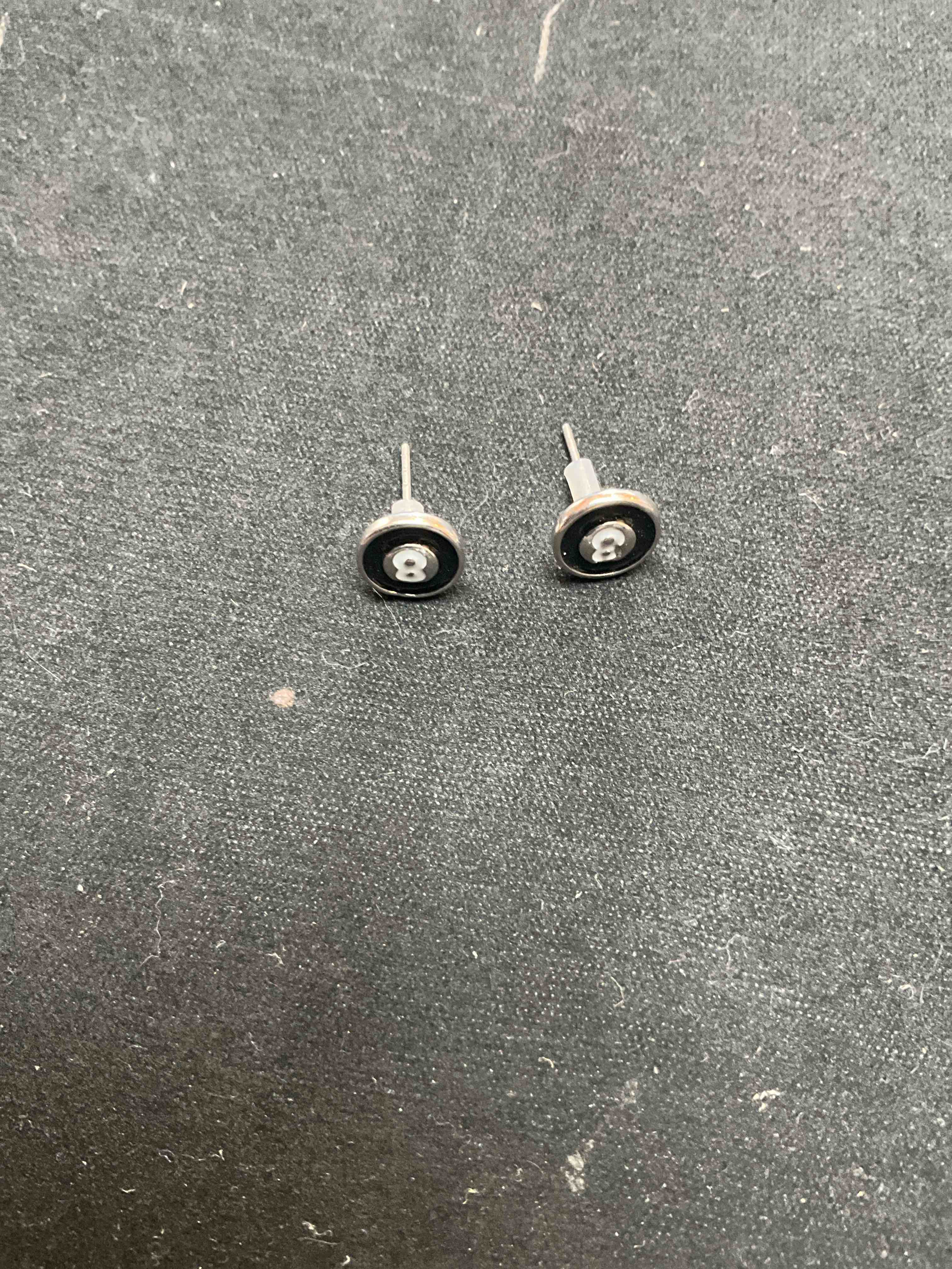 Condition photo showing New/Like New for 8 Ball Post Earrings 
