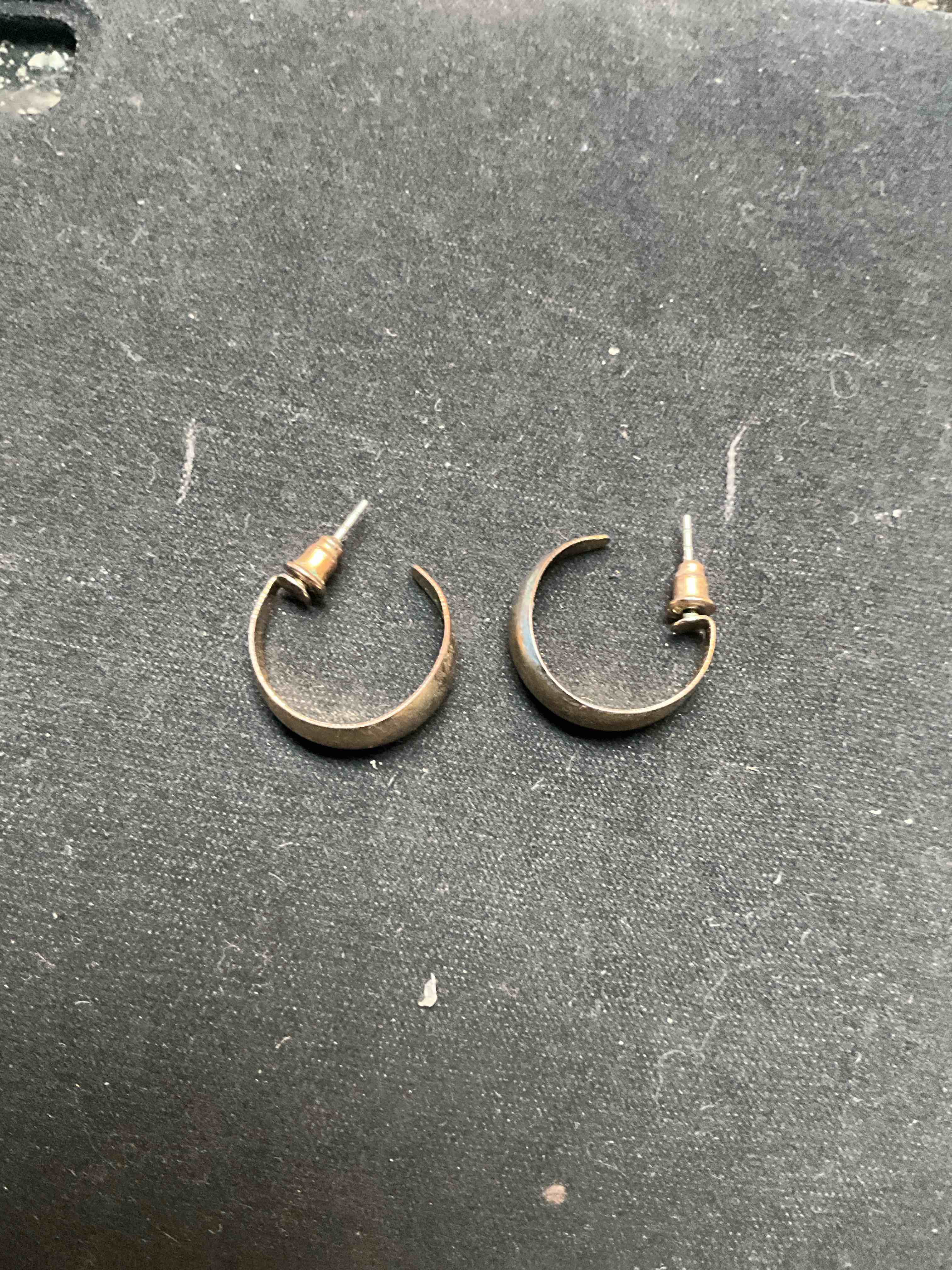 Condition photo showing Good Condition for Gold Hoop Earrings 