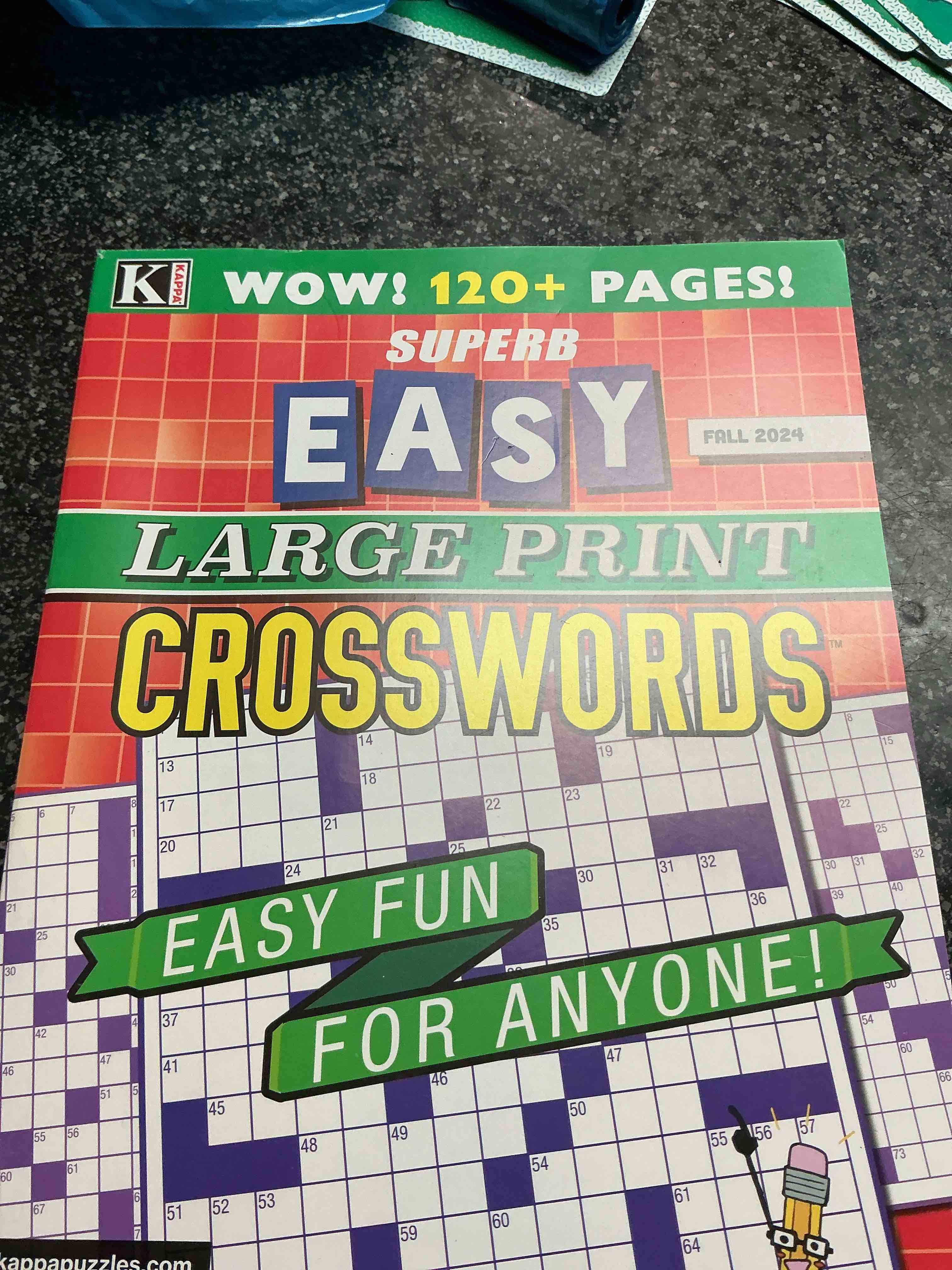 Condition photo showing New/Like New for Kappa Wow 120 + Pages Large Print Crosswords 