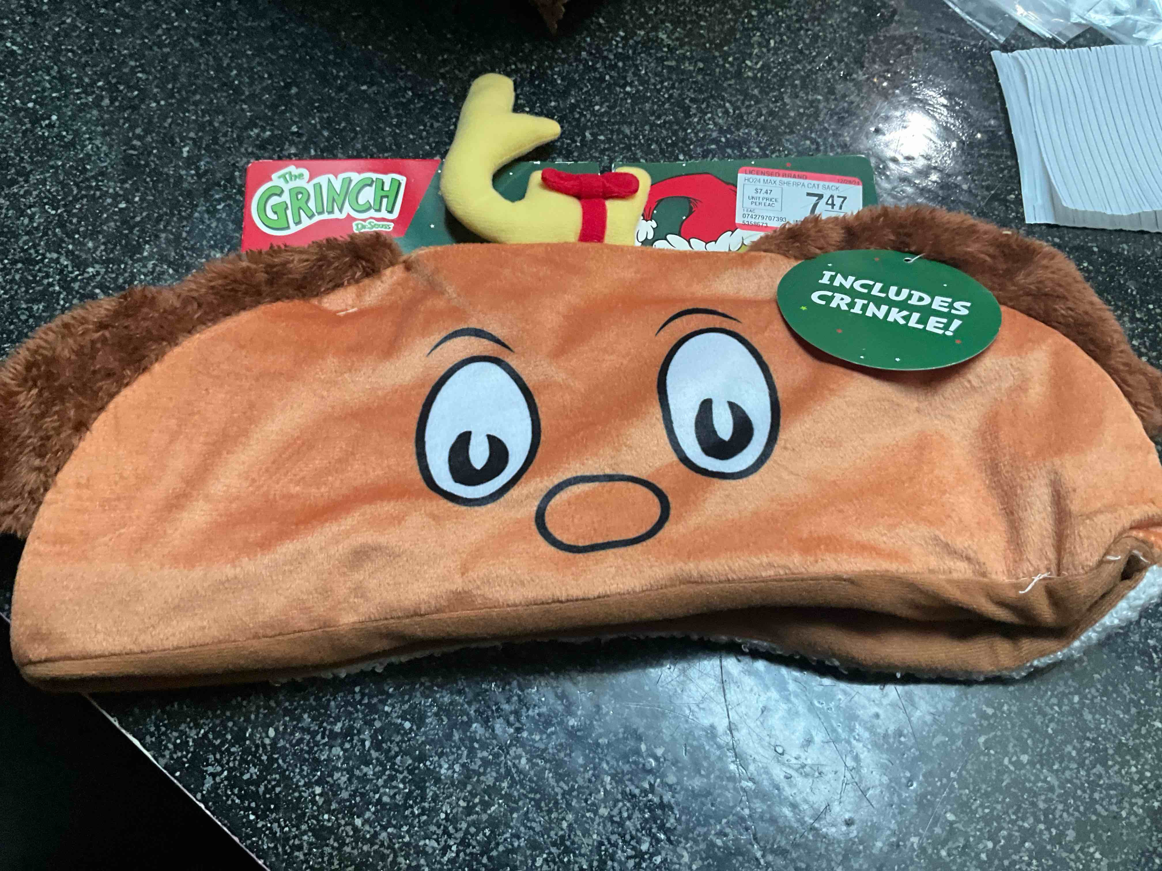 Dr. Seuss - The Grinch - Crinkle - Cat Sack - 