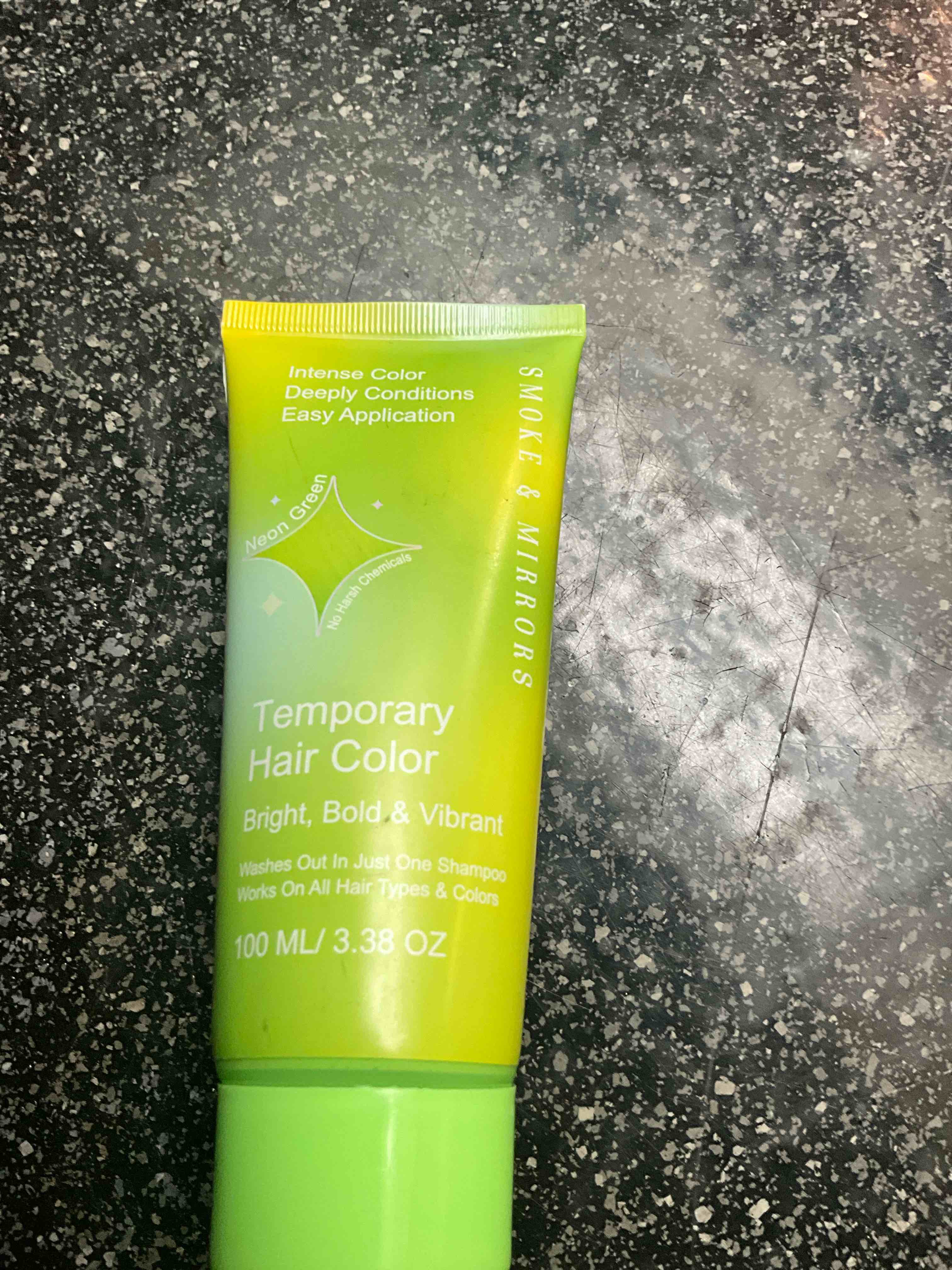 Smoke & Mirrors - Temporary Hair Color - Intense Color - Neon Green - 3.38 oz  