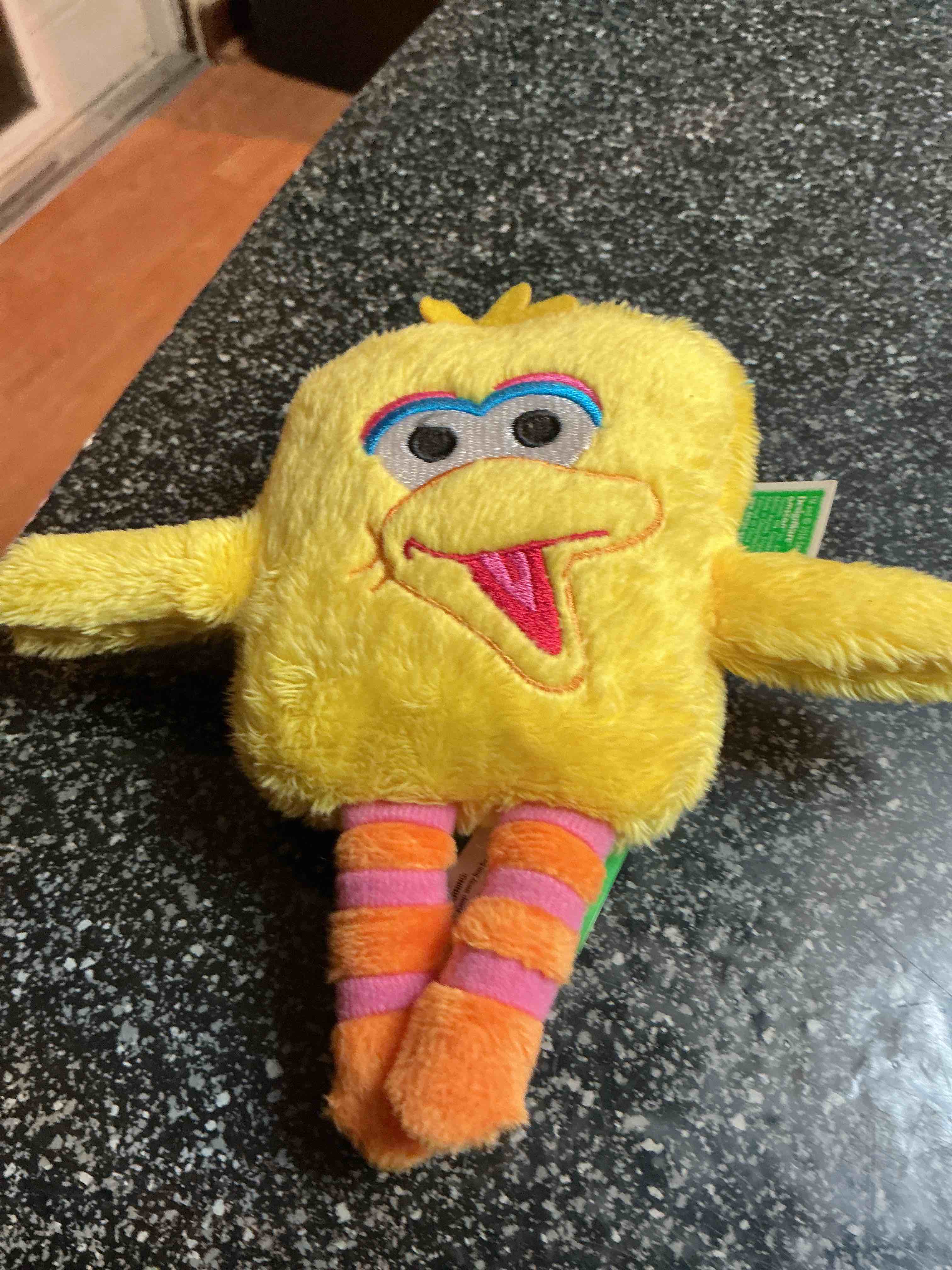 Condition photo showing New/Like New for Sesame Street Square Plush With Keychain 