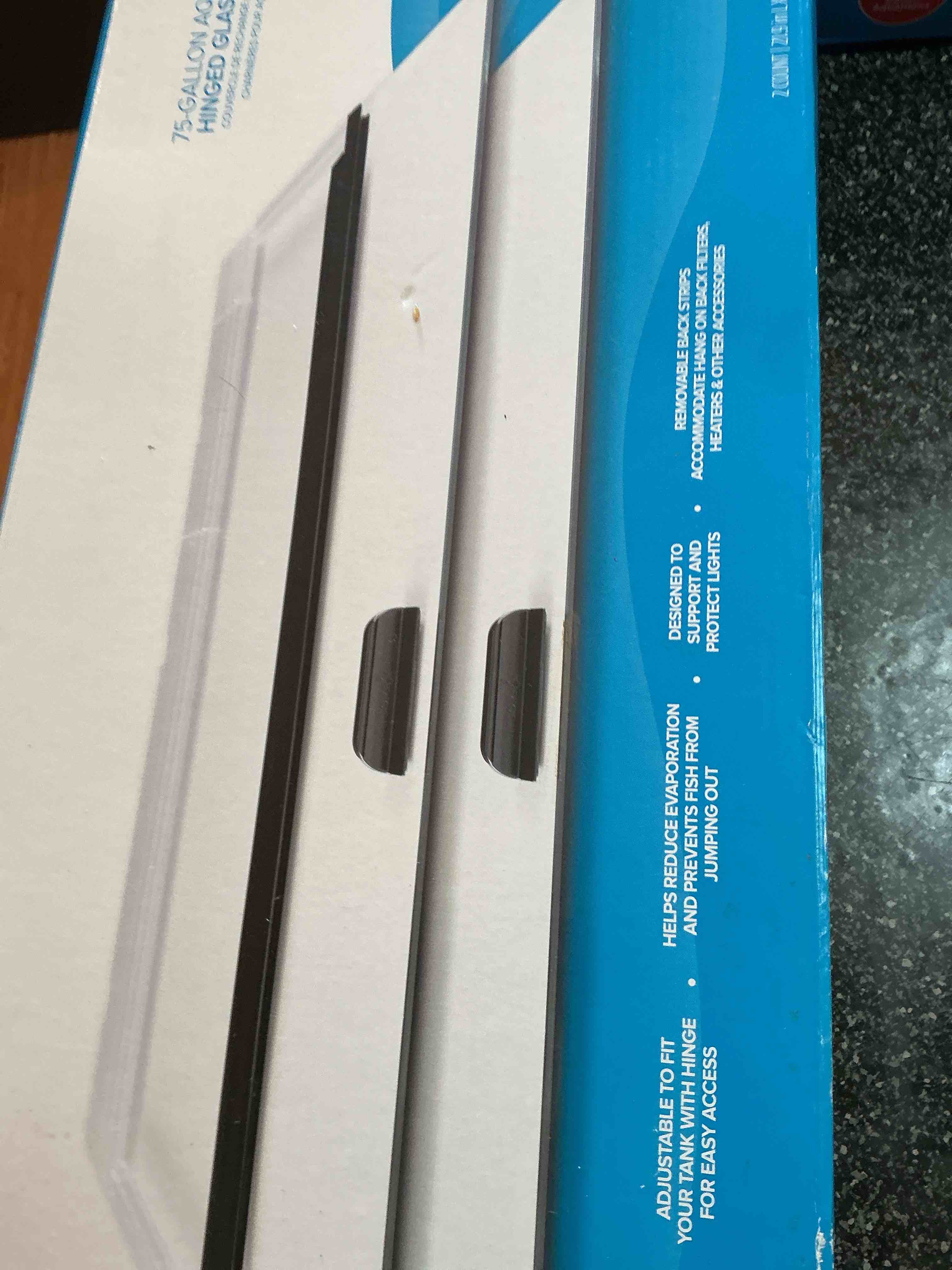 Top - Fin 75 Gallon Aquarium Hinged Glass Tops 