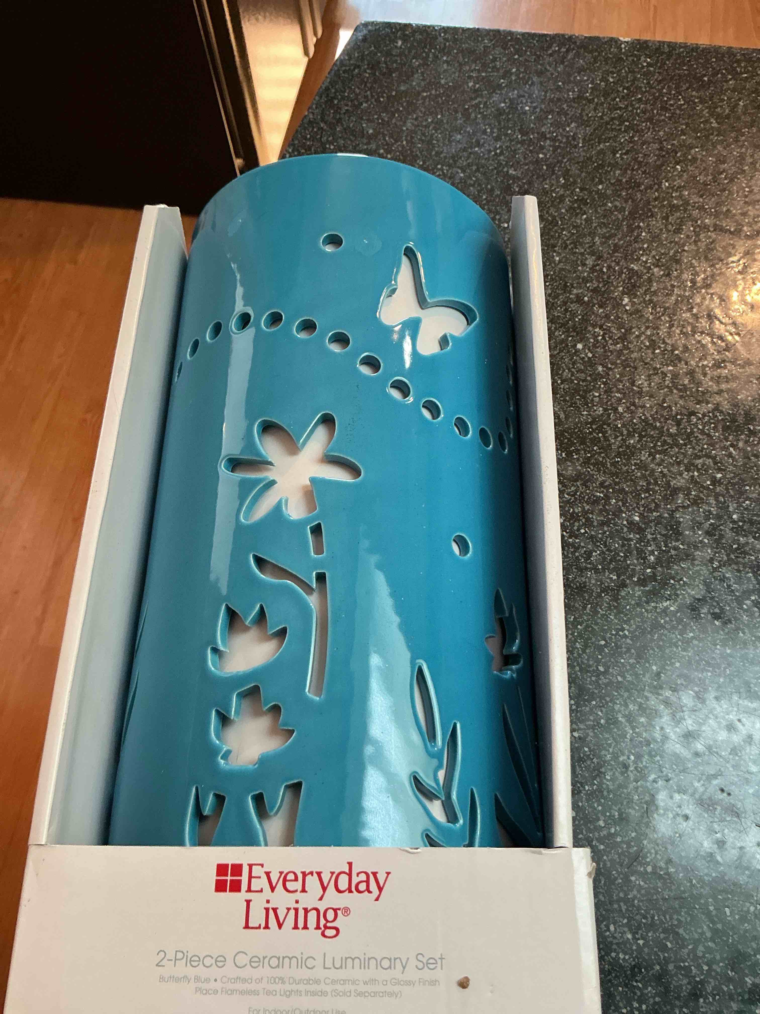 Everyday Living 2 Piece Ceramic Luminary Set