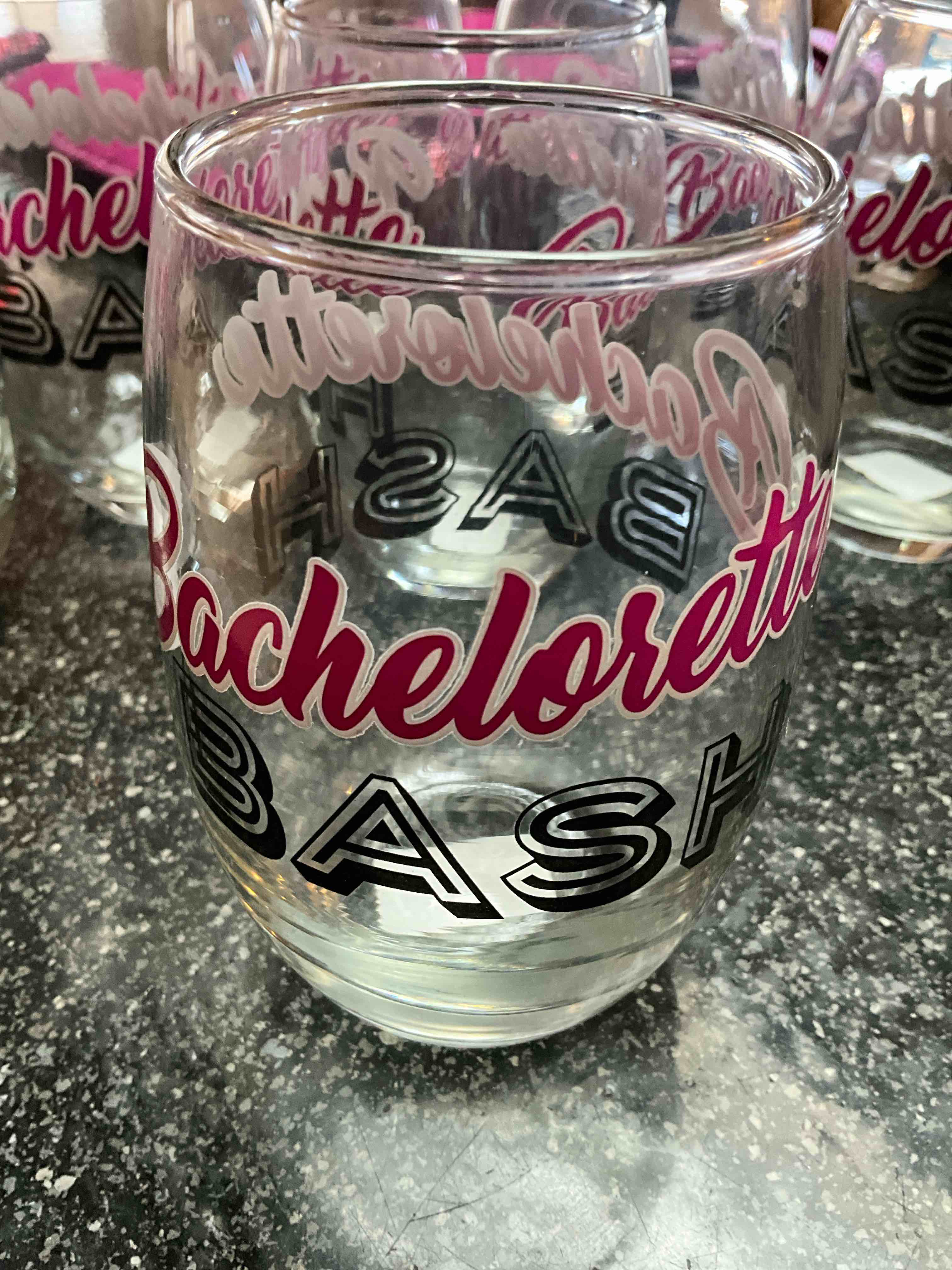 Condition photo showing New/Like New for Stemless Wine Glass 15 oz - for the BRIDES CREW