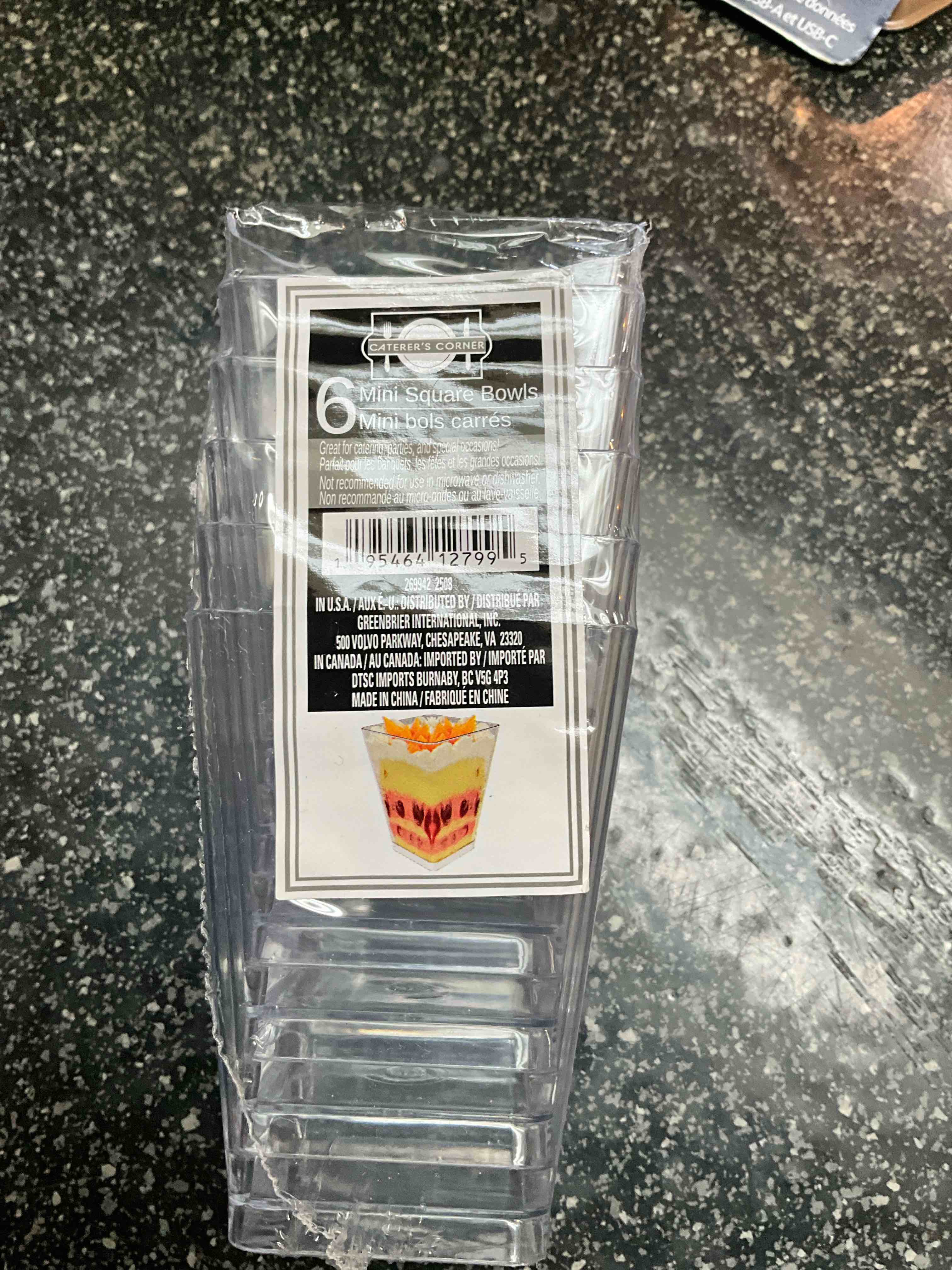 Condition photo showing As Is for Mini Dessert Squares - 6 count 