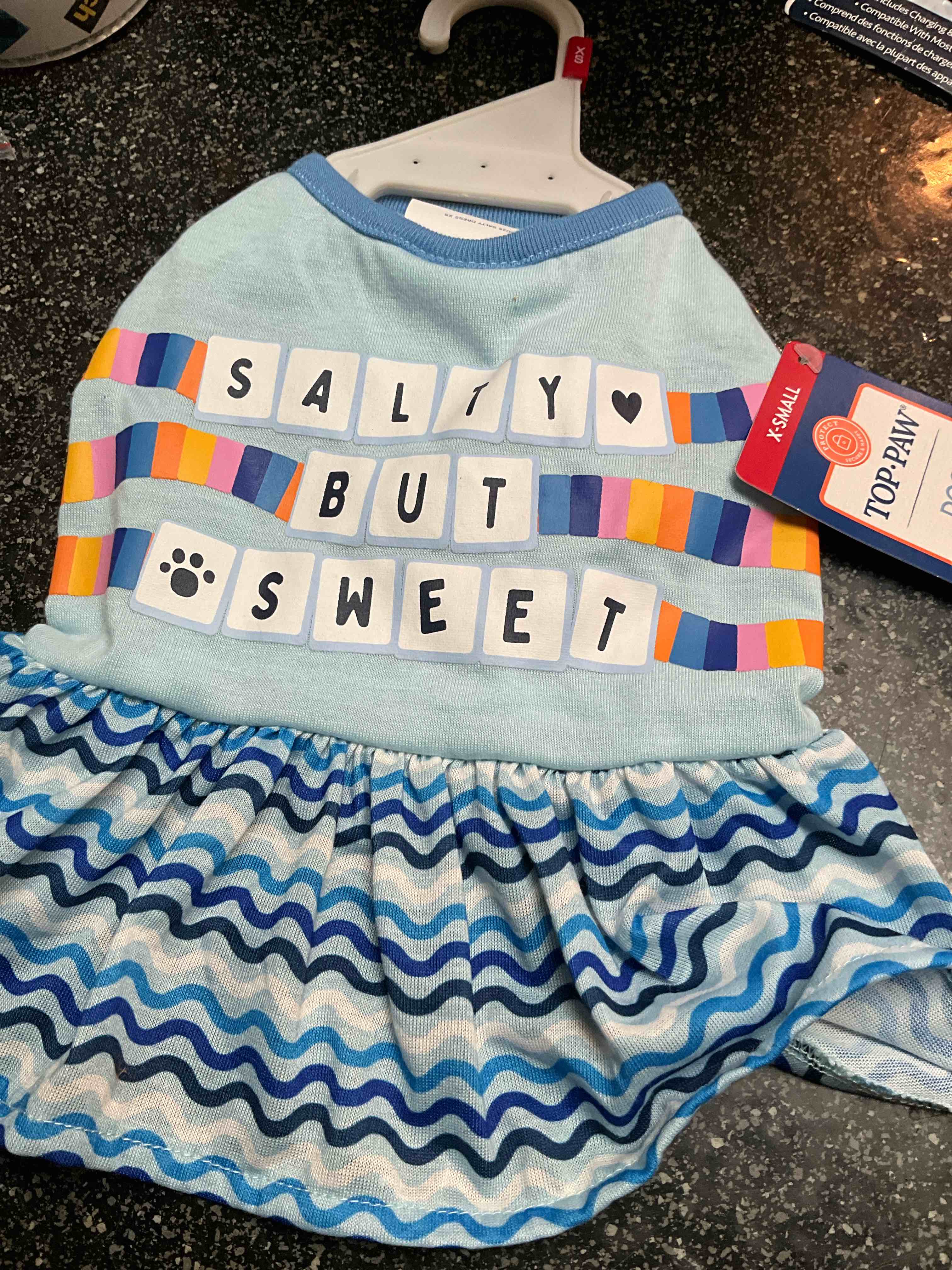 Condition photo showing New/Like New for Top Paw - Dog Apparel - Salty But Sweet - size - XS