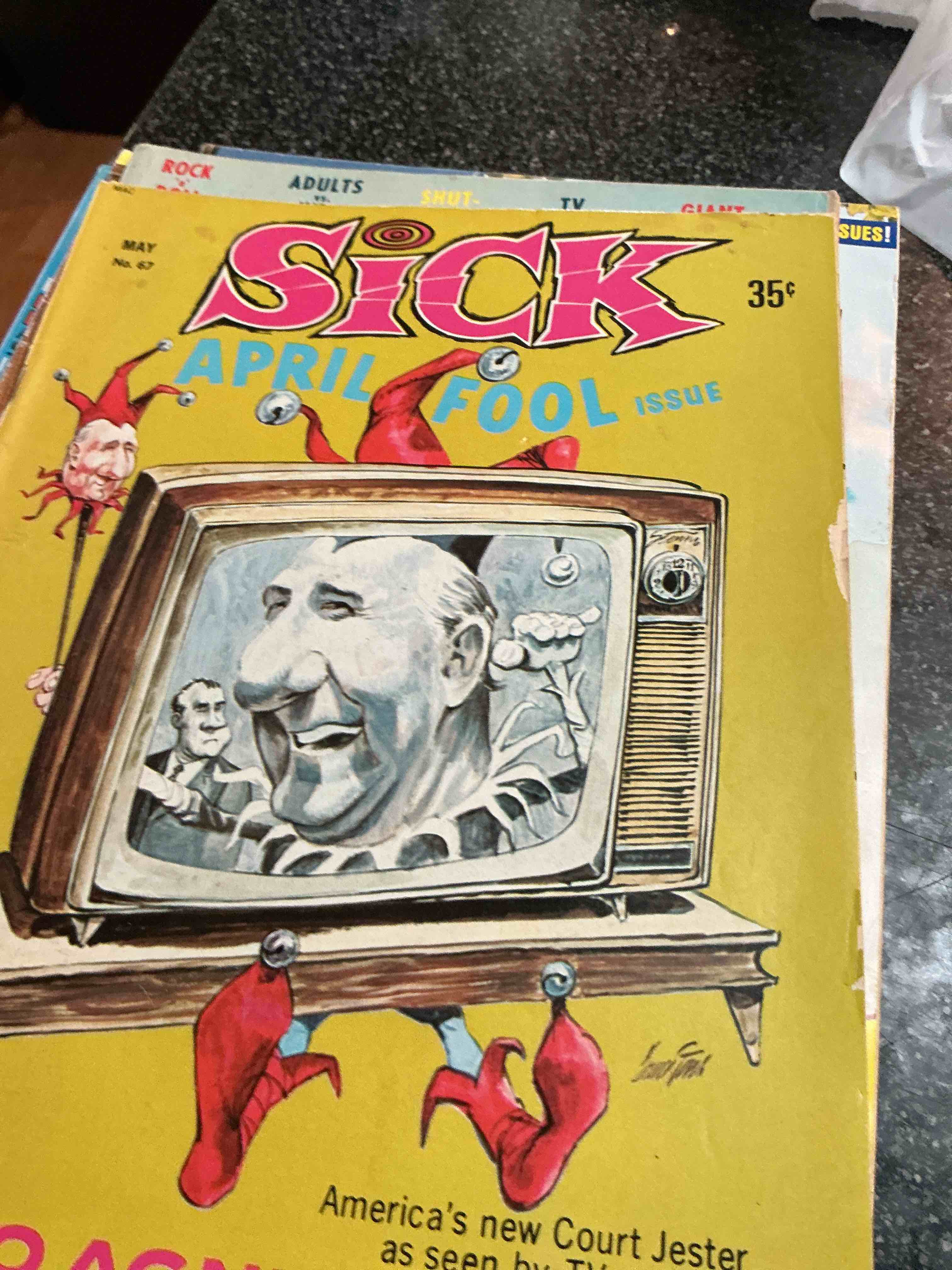 Sick April Fool Issue Comic Book Retro