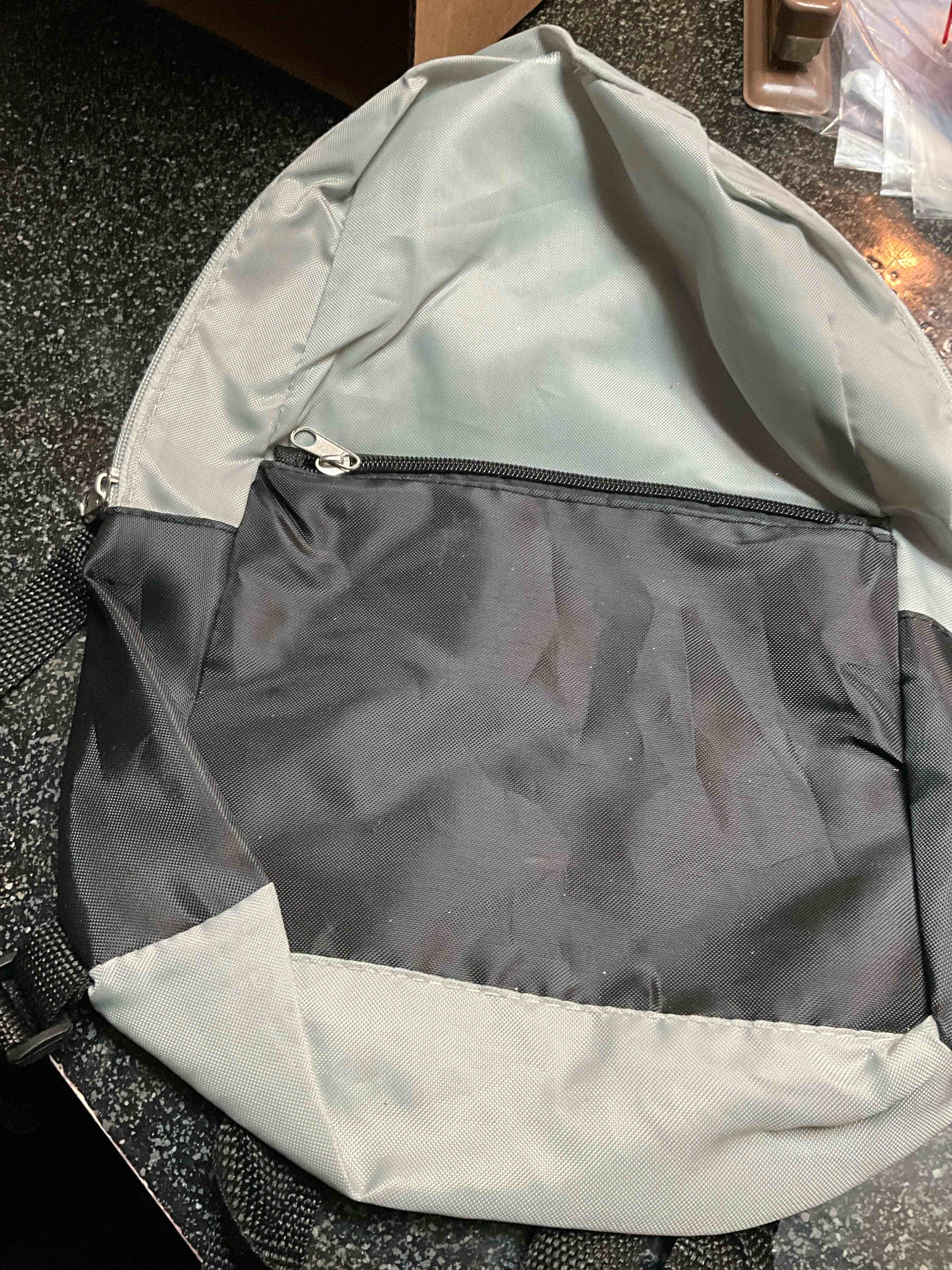 Black & Grey Book Bag 