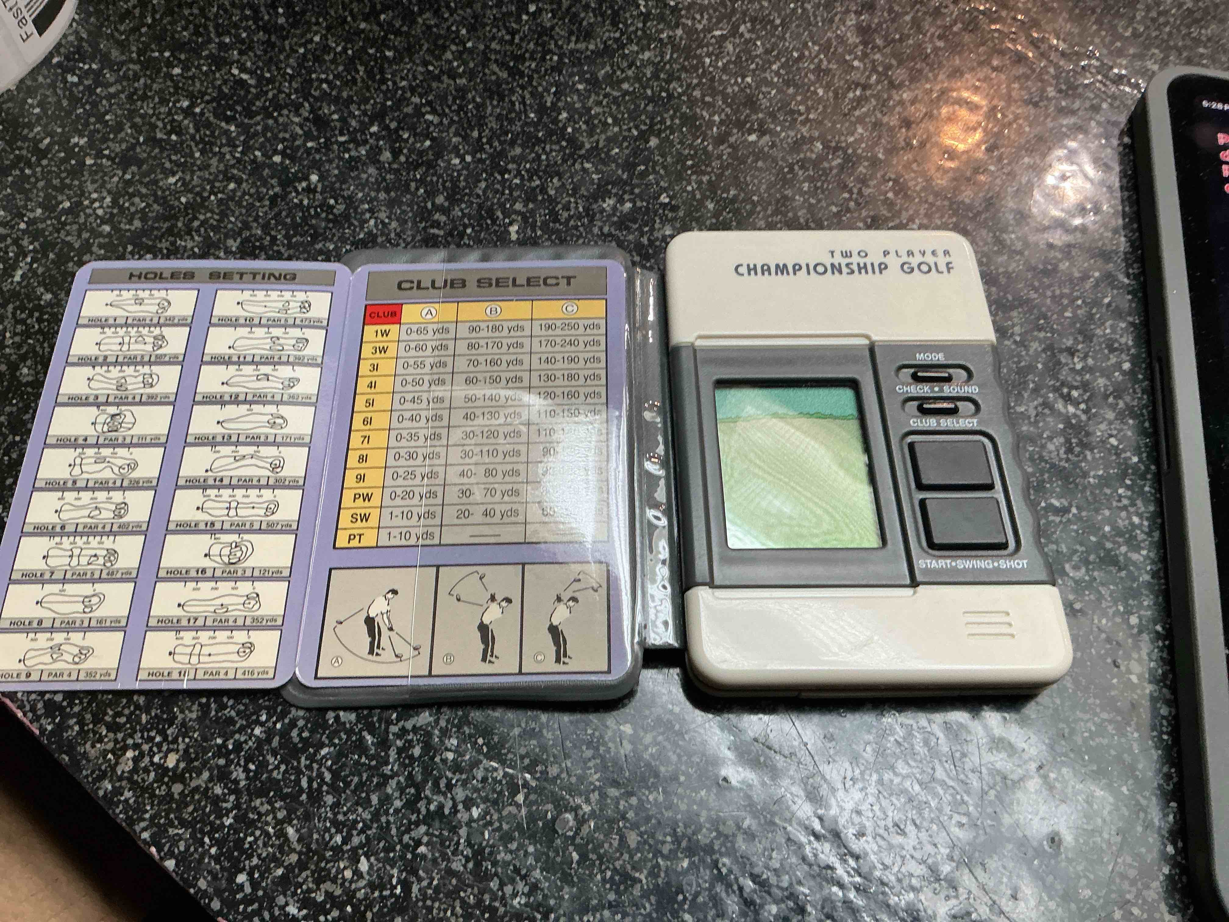 Condition photo showing Good Condition for Radio Shack Two Player Championship Golf Game 