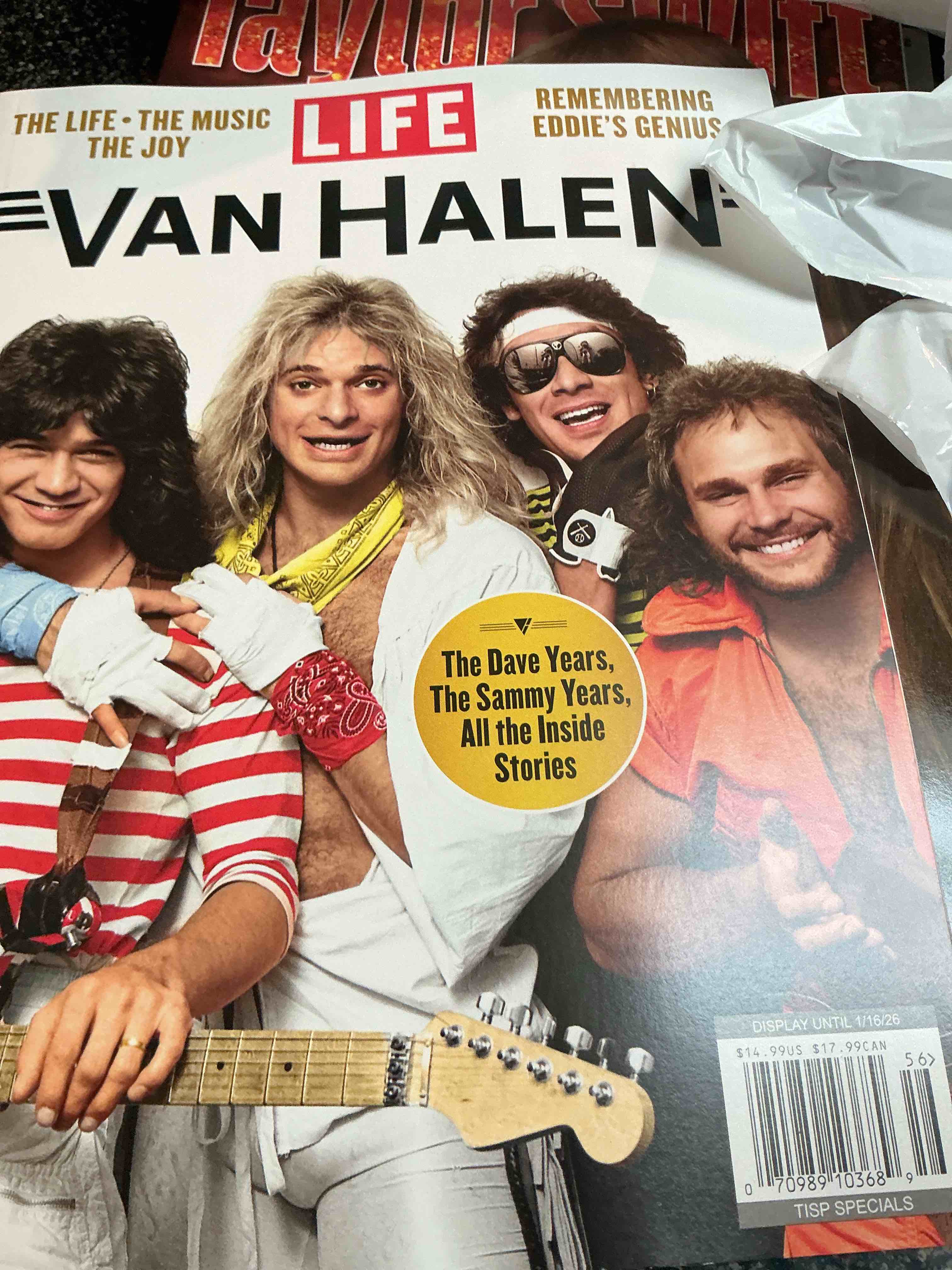 Condition photo showing New/Like New for Life Van Halen 