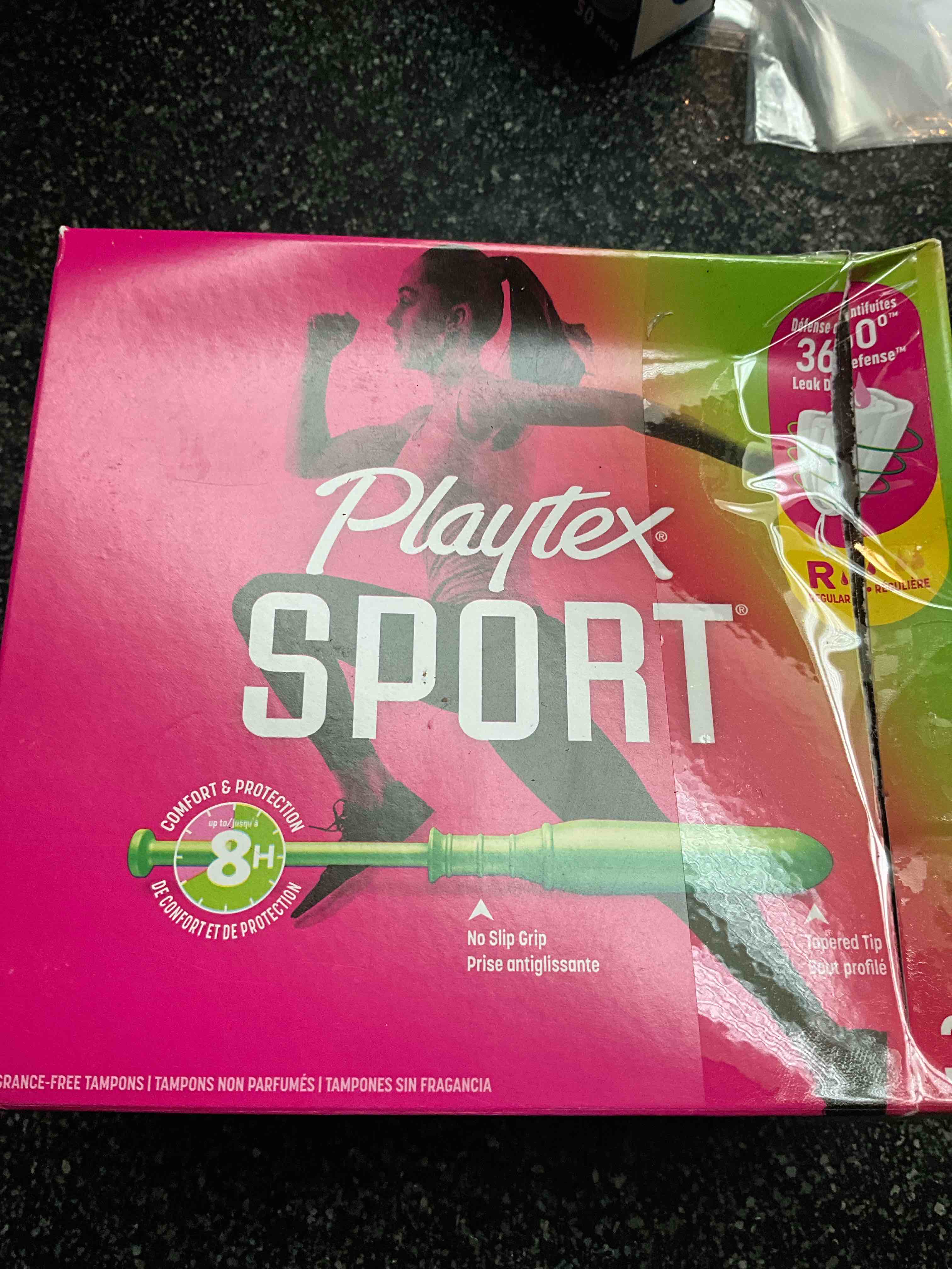 Playtex Sport Tampons Regular Absorbency, Fragrance-Free - 36ct | Regular Tampons for Women, Feminine Care, Playtex Tampon with 360 Leak Defense