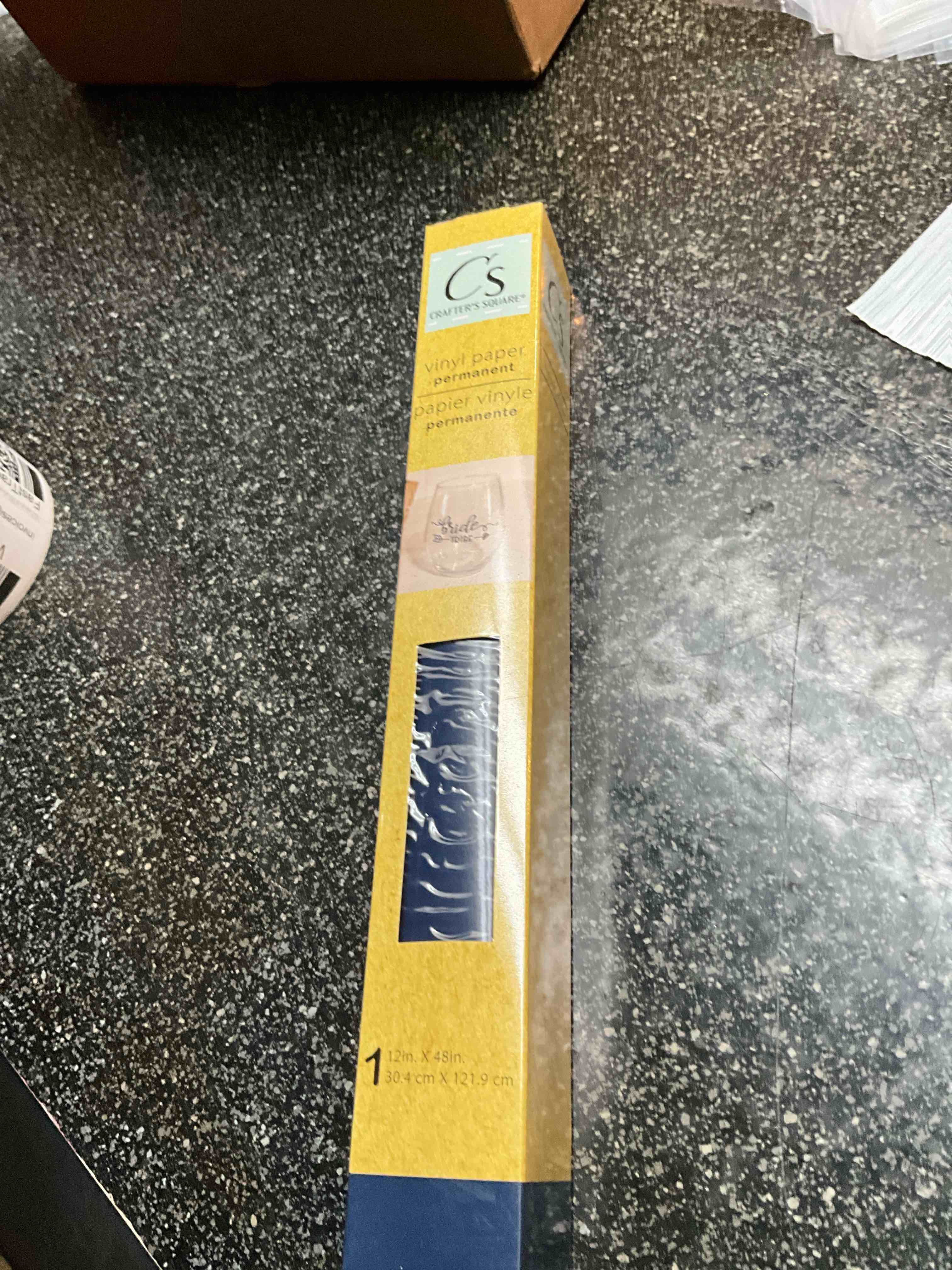 Crafters Square - Vinyl Permanent Paper - 12 x 48 - Blue 