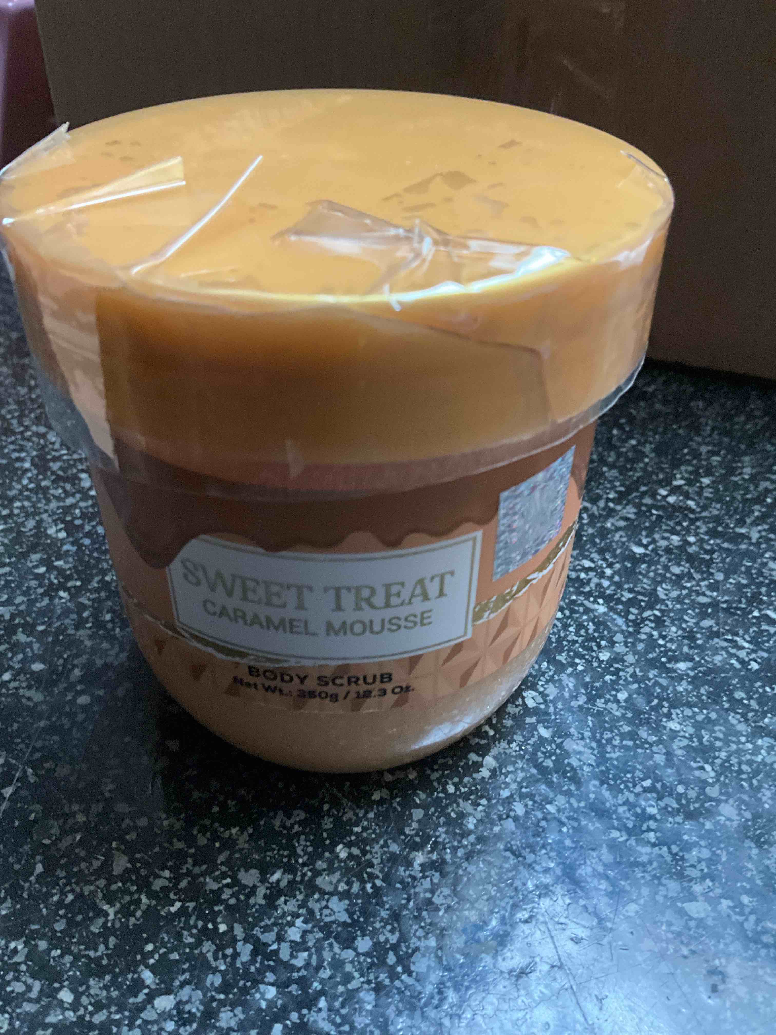 Condition photo showing New/Like New for MCH Beauty -  Sweet Treat - Caramel Mousse - Body Scrub - 12.3 oz 
