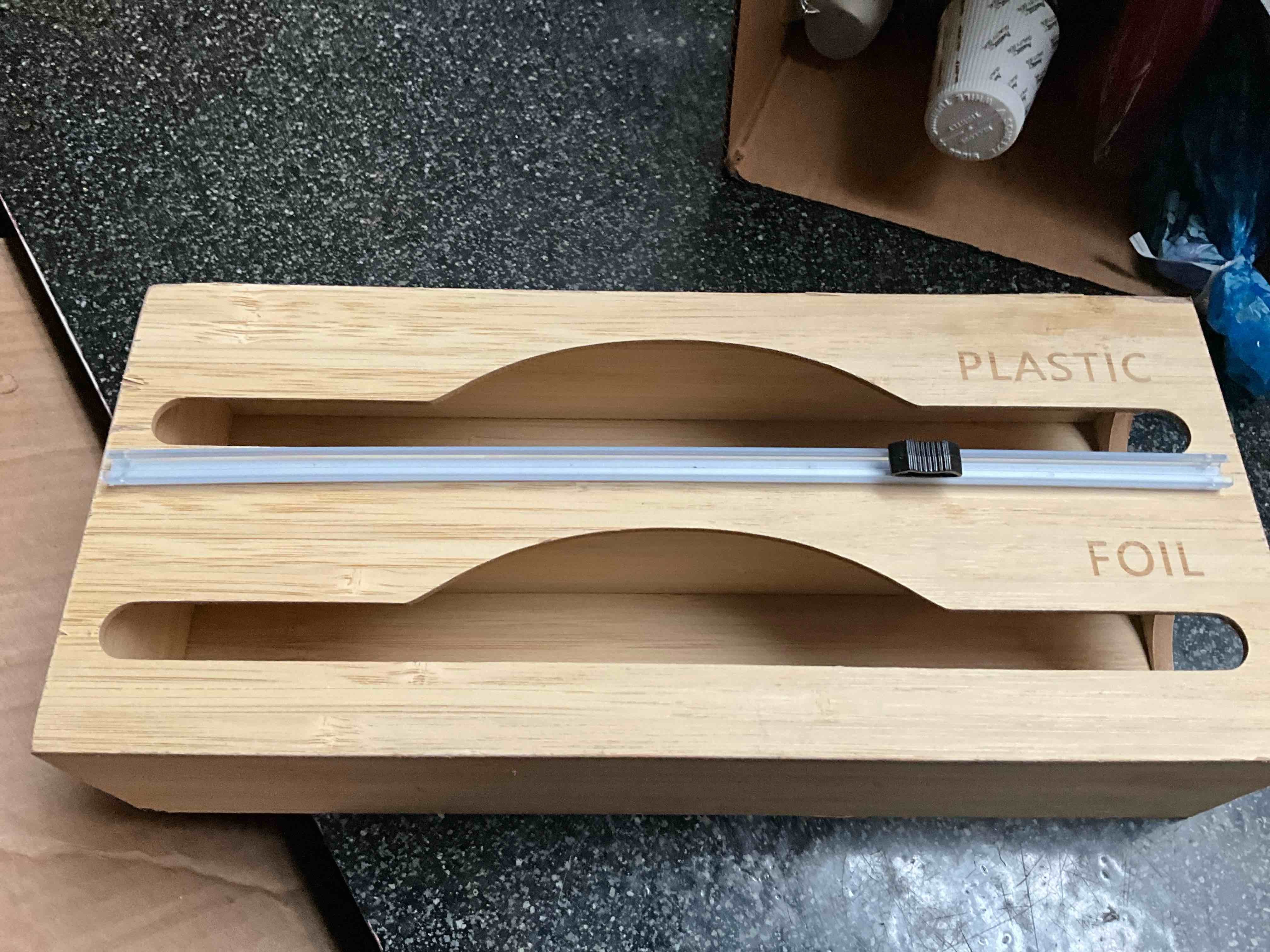 Condition photo showing New/Like New for Foil/Wax Paper/Plastic Wrap Organizer  