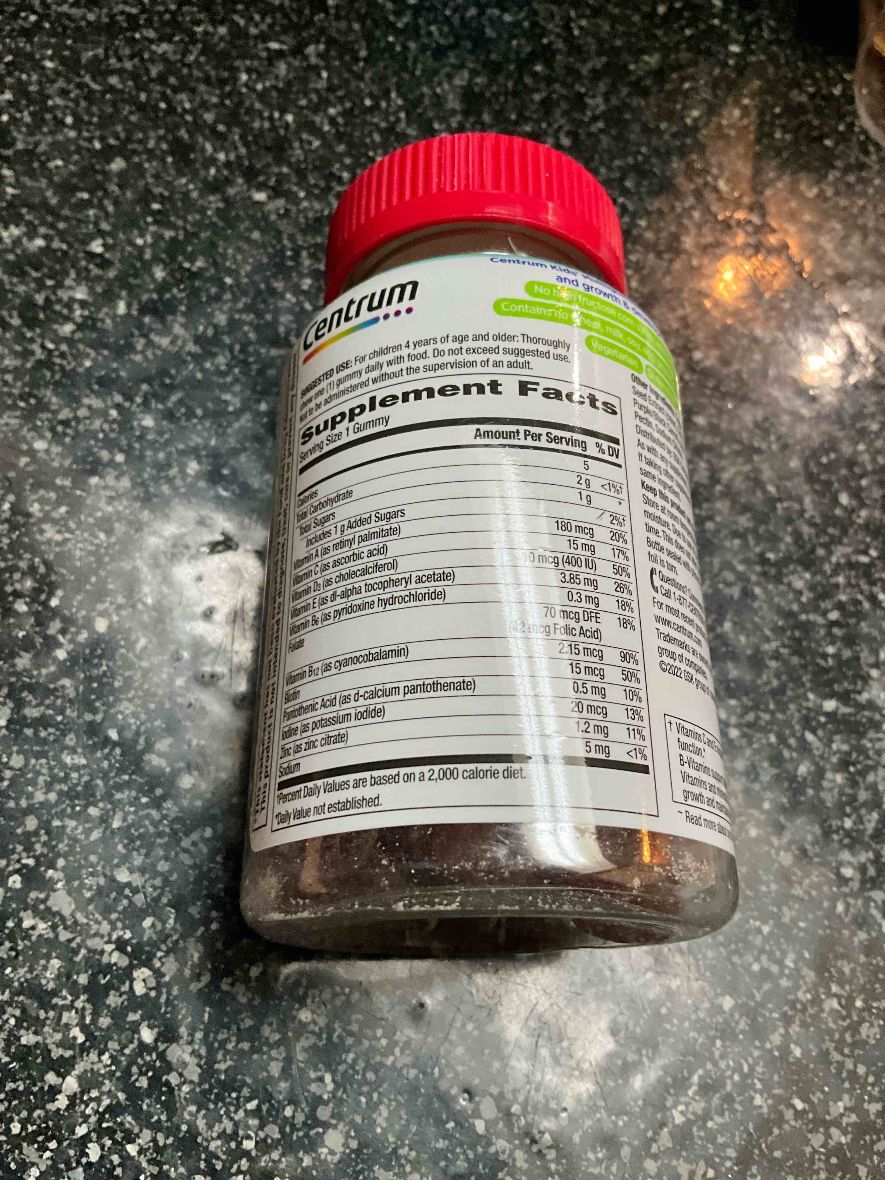 Condition photo showing As Is for Centrum - Kids Multigummies - Tropical Punch - 50 gummies  
