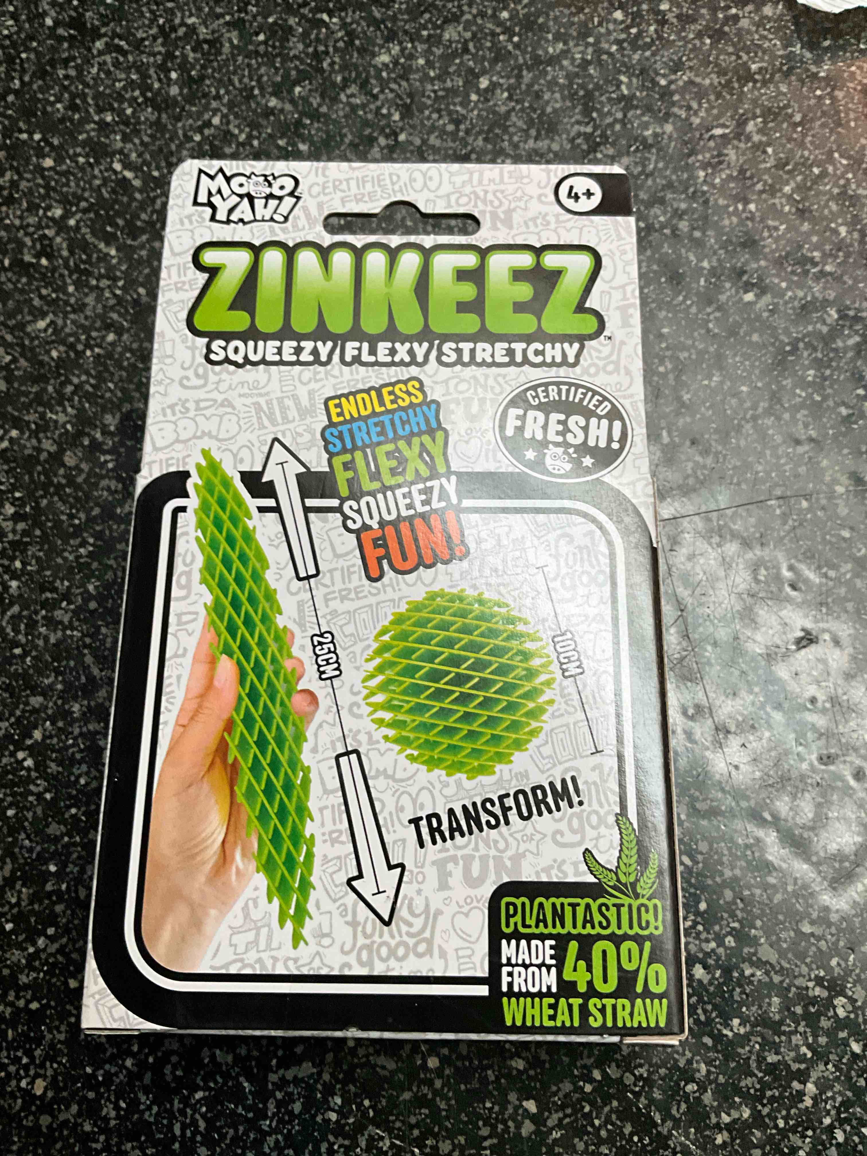 Condition photo showing New/Like New for Moo Yah - Zinkeez - squeezy/flexy/stretchy Fun - Fidget Toy 