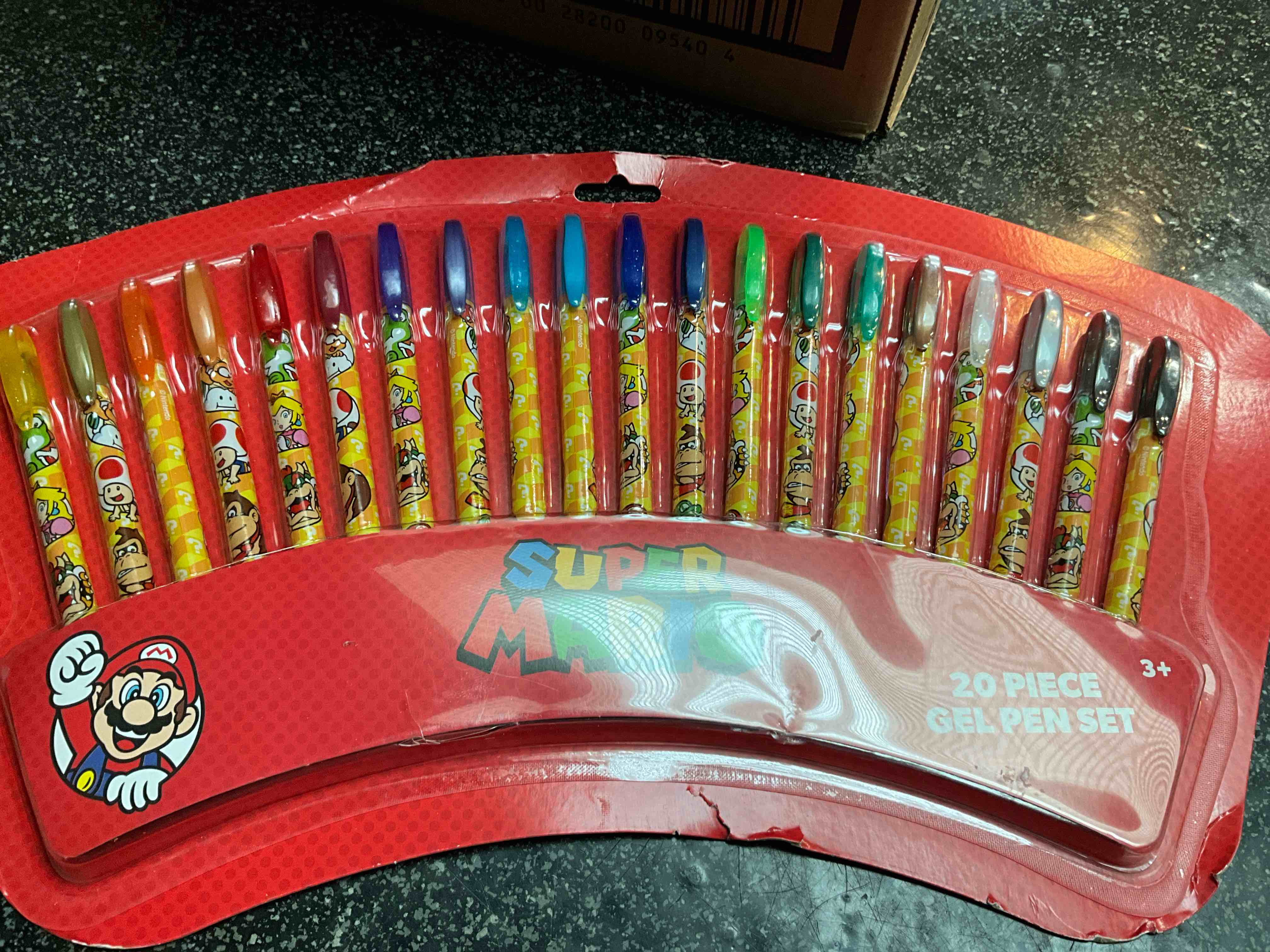 Condition photo showing New/Like New for Super Mario - 20 Piece Gel Pen Set 