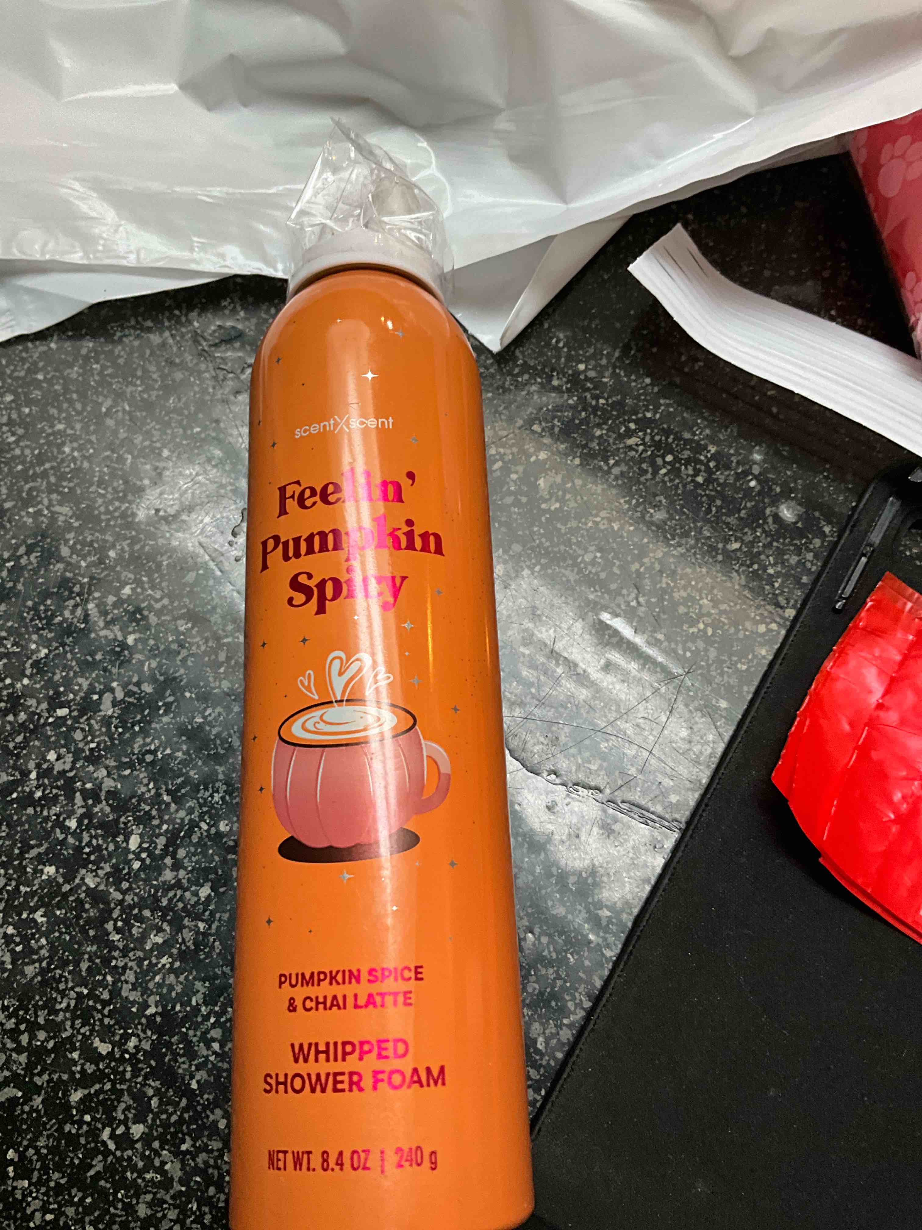 Condition photo showing New/Like New for Scent x Scent - Feelin Pumpkin Spicy - Pumpkin Spice & Chai Latte - Whipped Shower Foam - 8.4 oz 