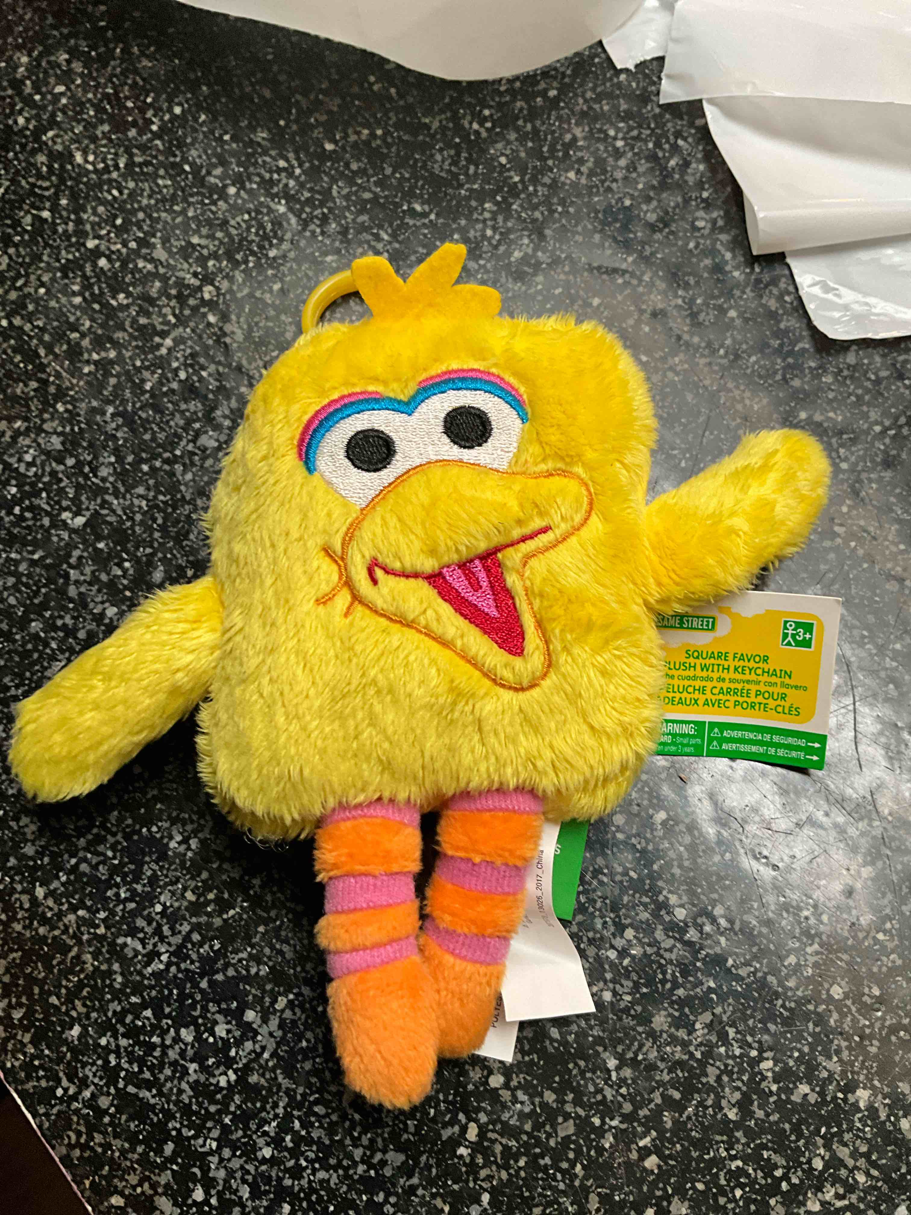 Condition photo showing New/Like New for Sesame Street - Big Bird Plush & Keychain 