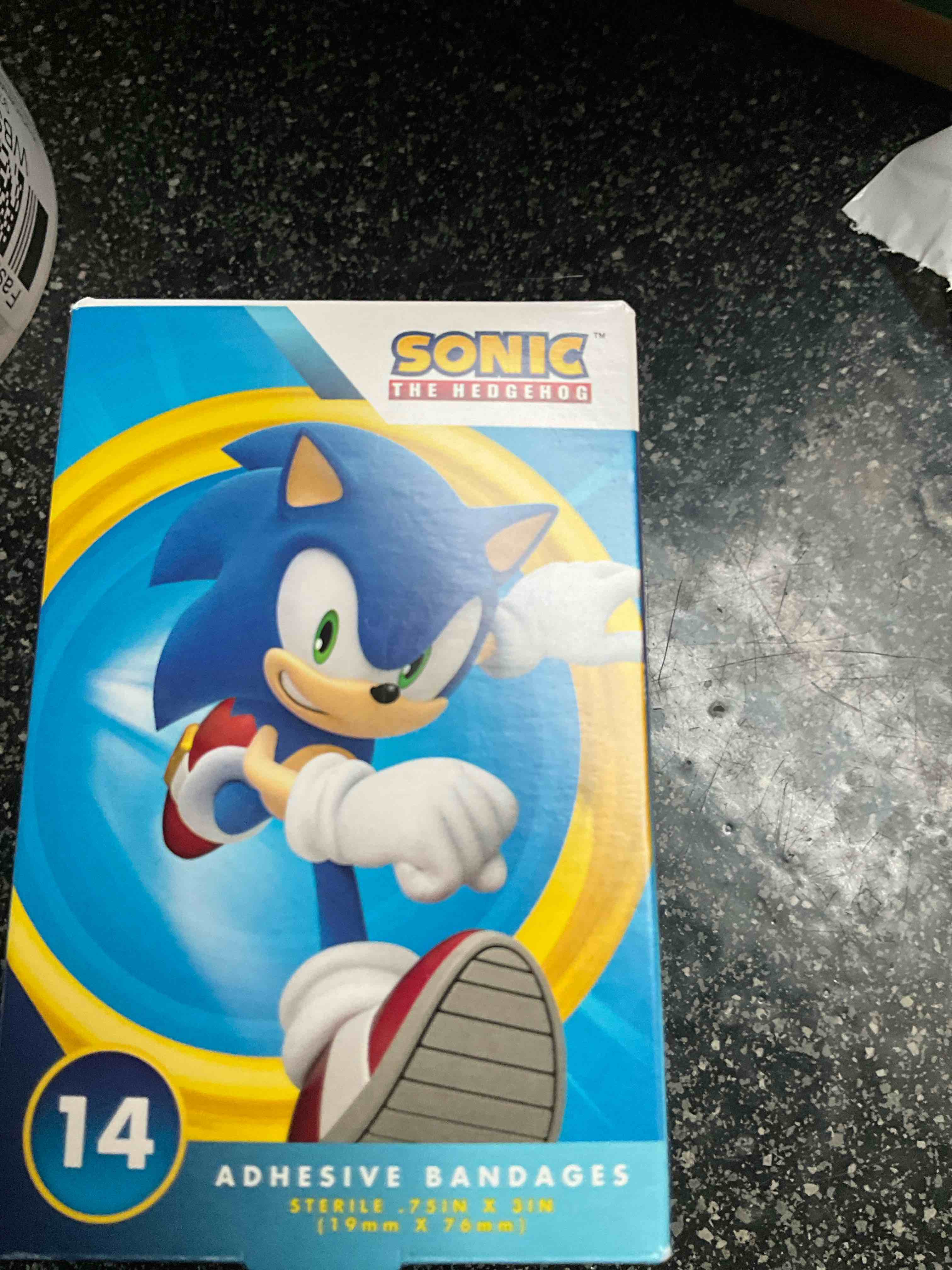 Condition photo showing New/Like New for Sonic The Hedgehog - 14 count - Adhesive Bandages 