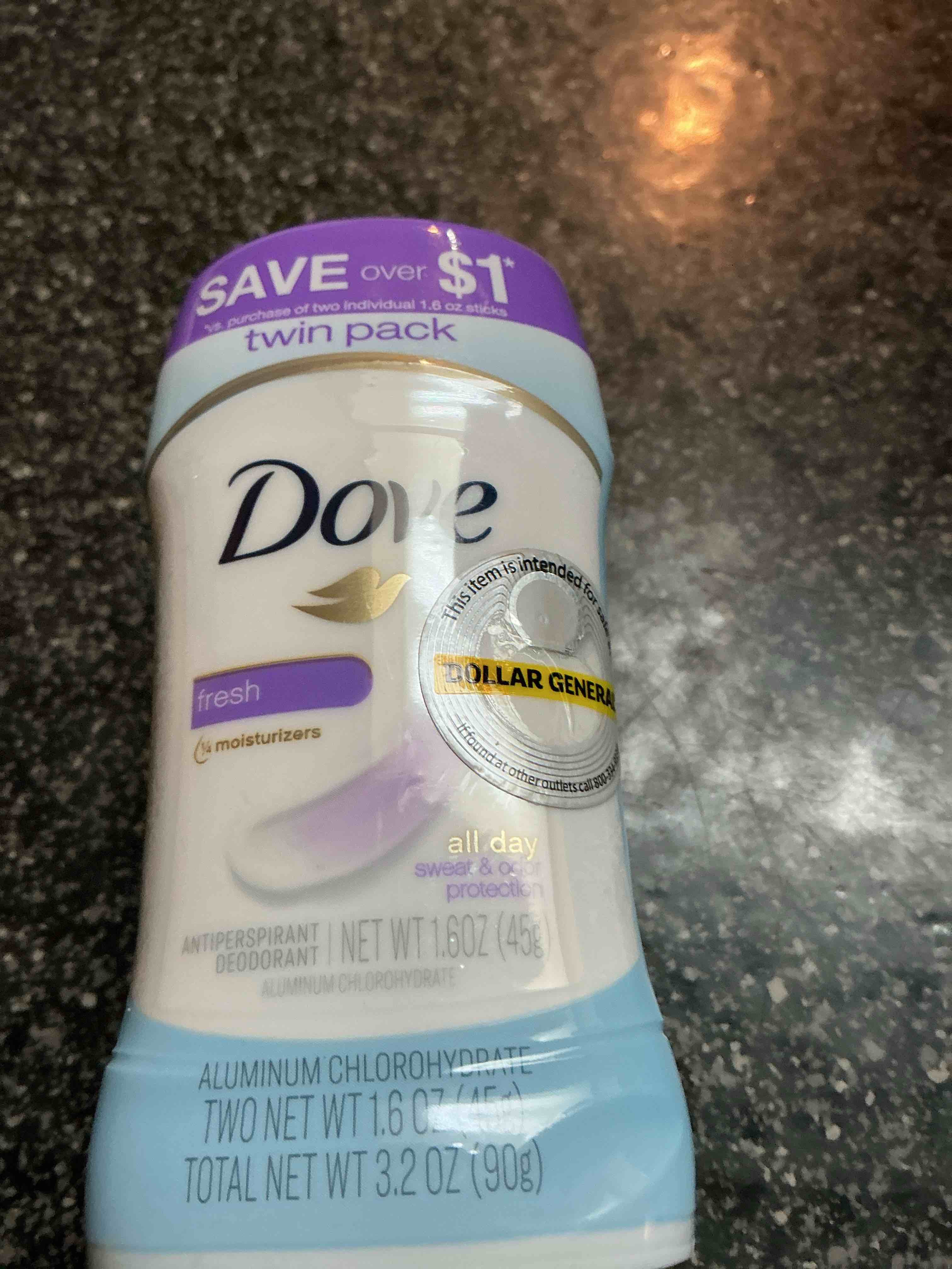 Dove Deodorant 1.6 Oz. Twin Pack