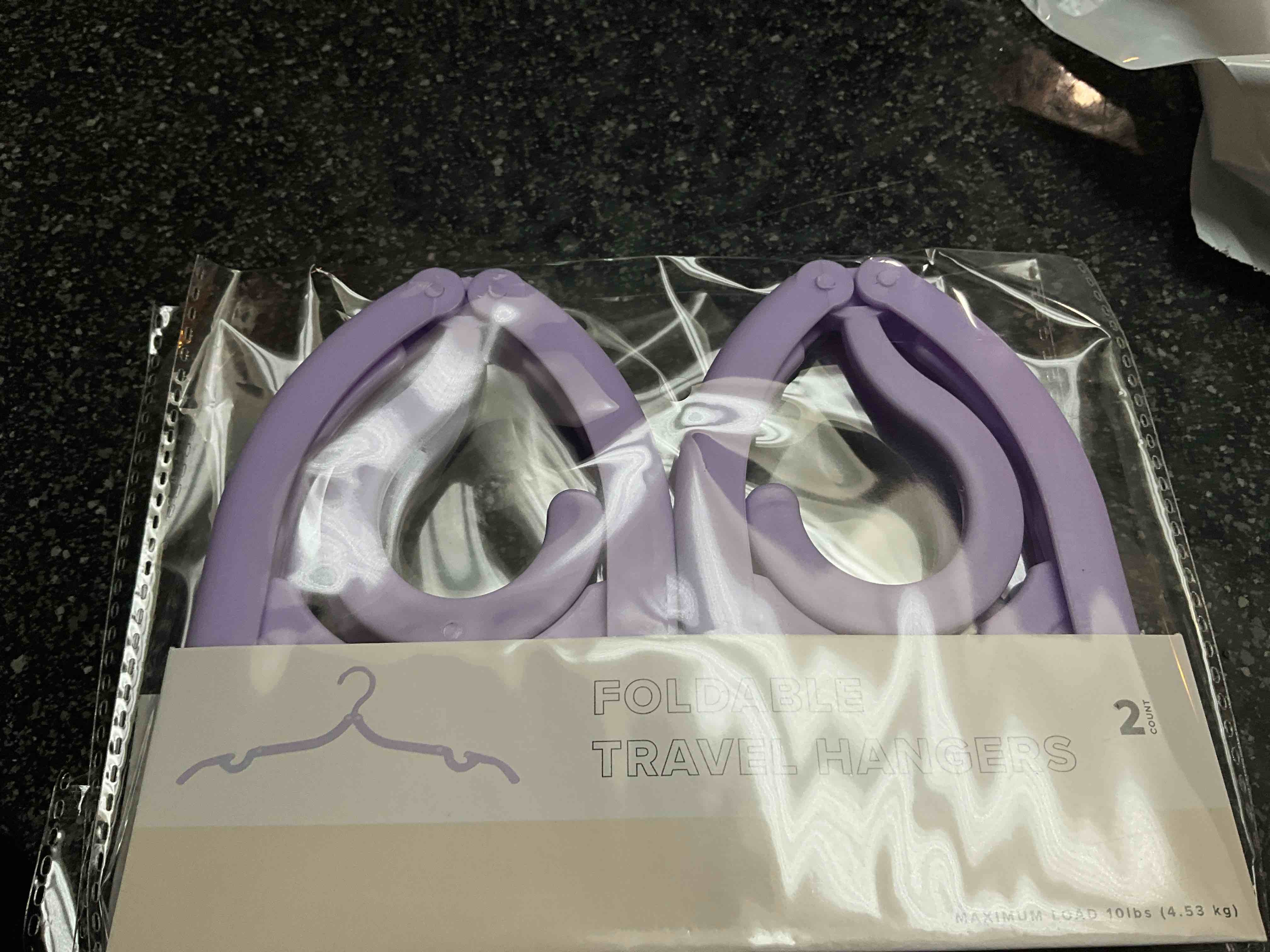 Foldable Travel Hangers - 2 count