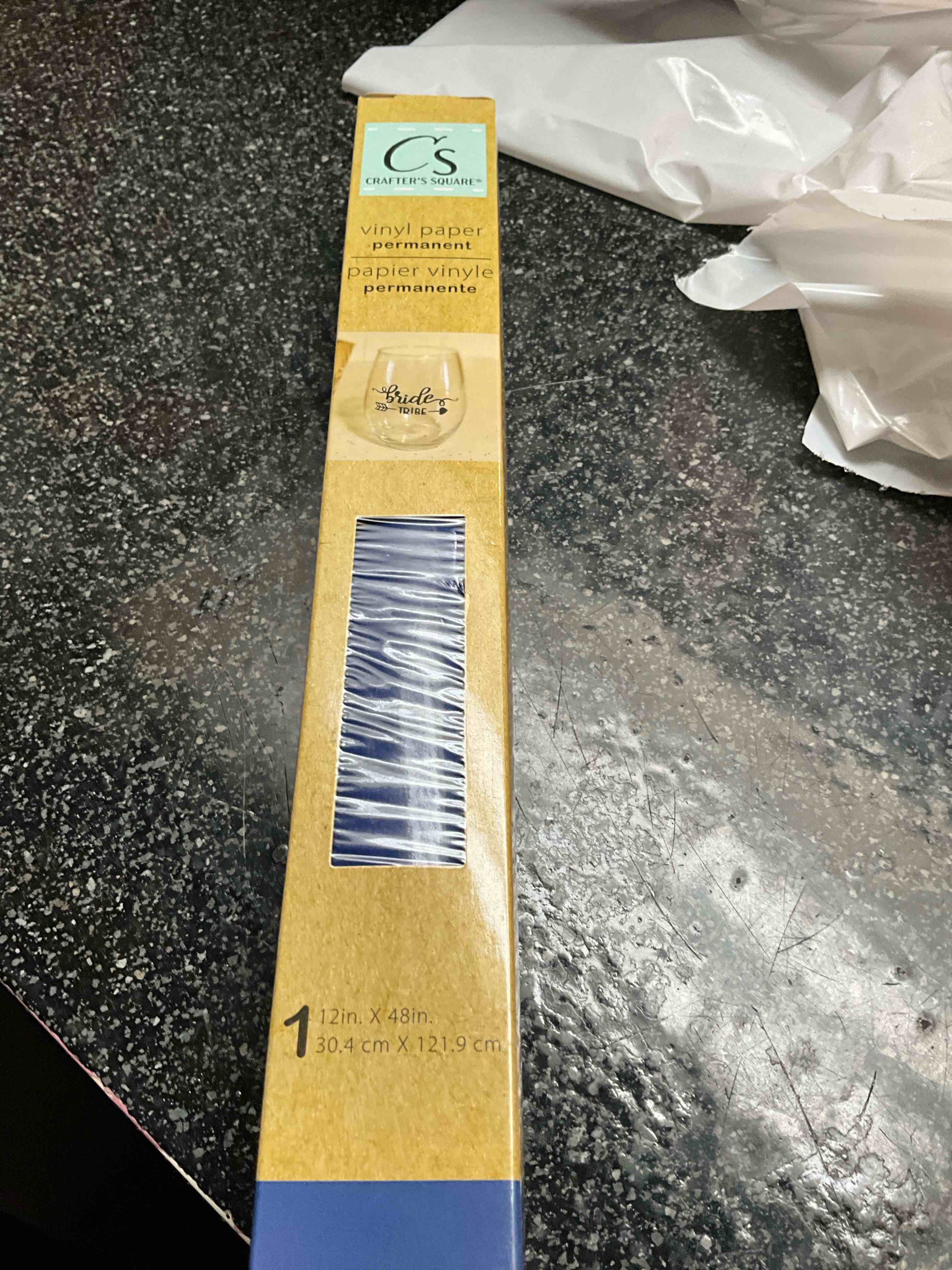 Crafter’s Square - Vinyl Permanent Paper - 12 x 48 - blue