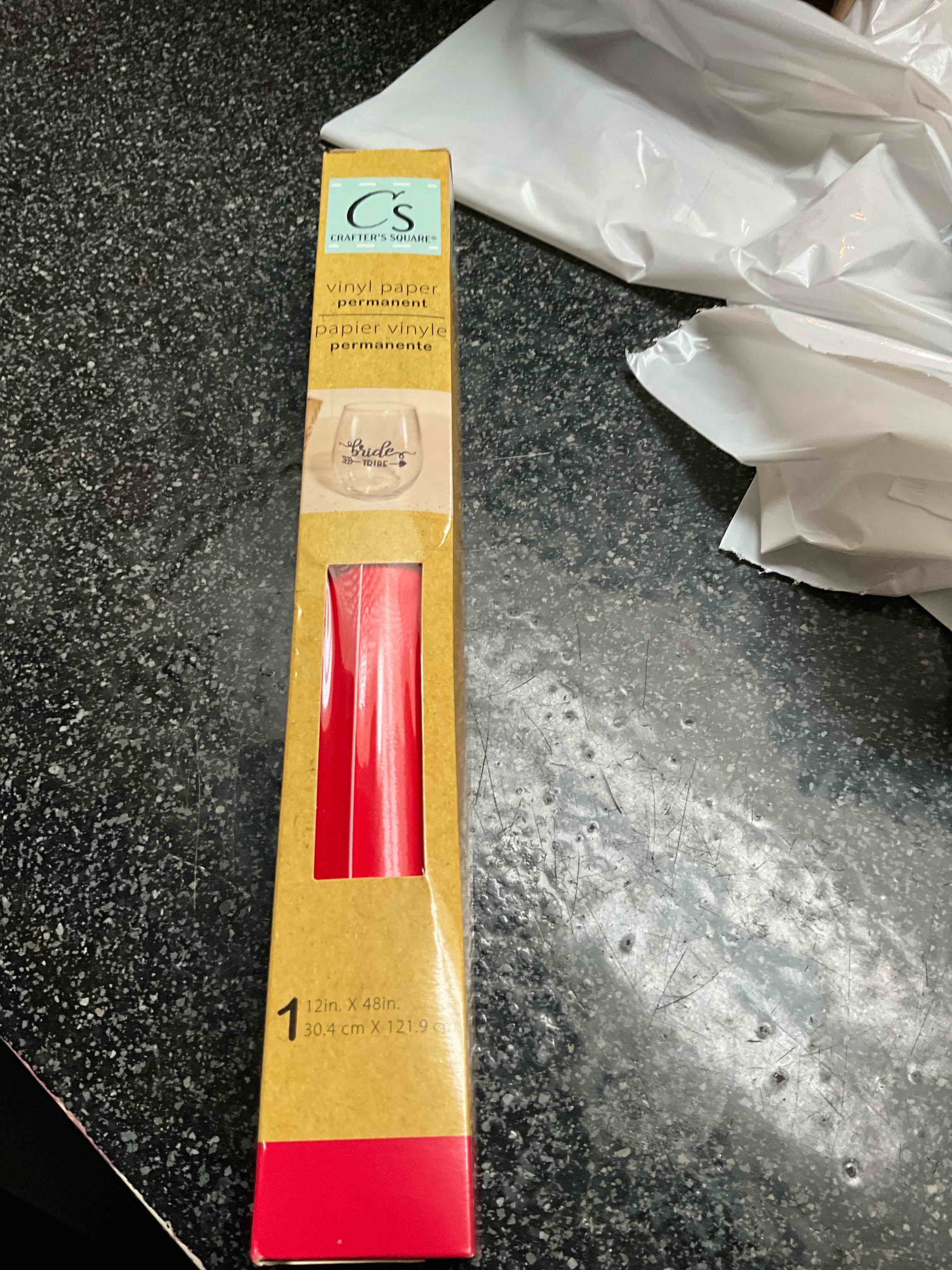 Crafter’s Square - Vinyl Permanent Paper - 12 x 48