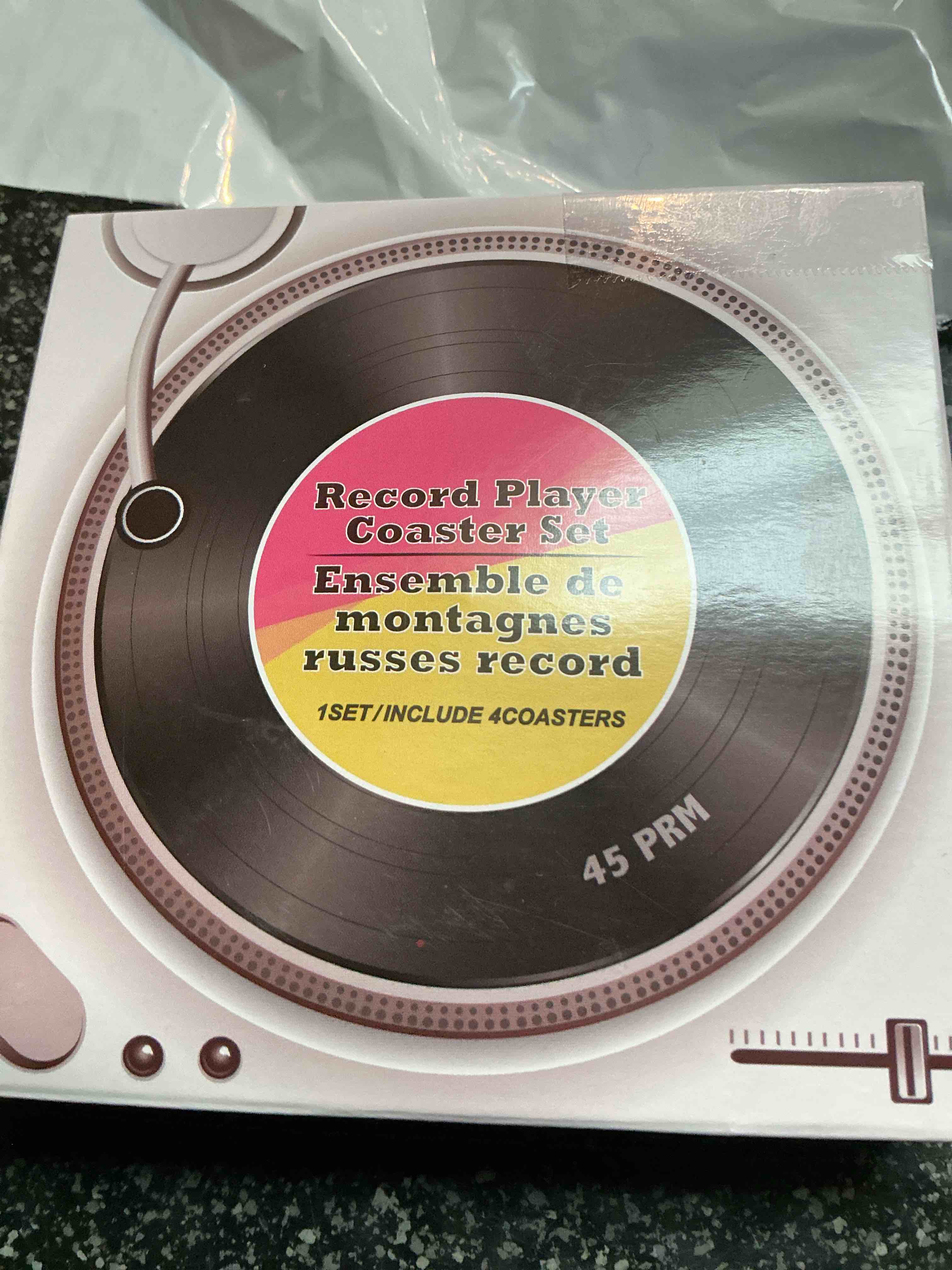Condition photo showing New/Like New for Record Player Coaster Set 
