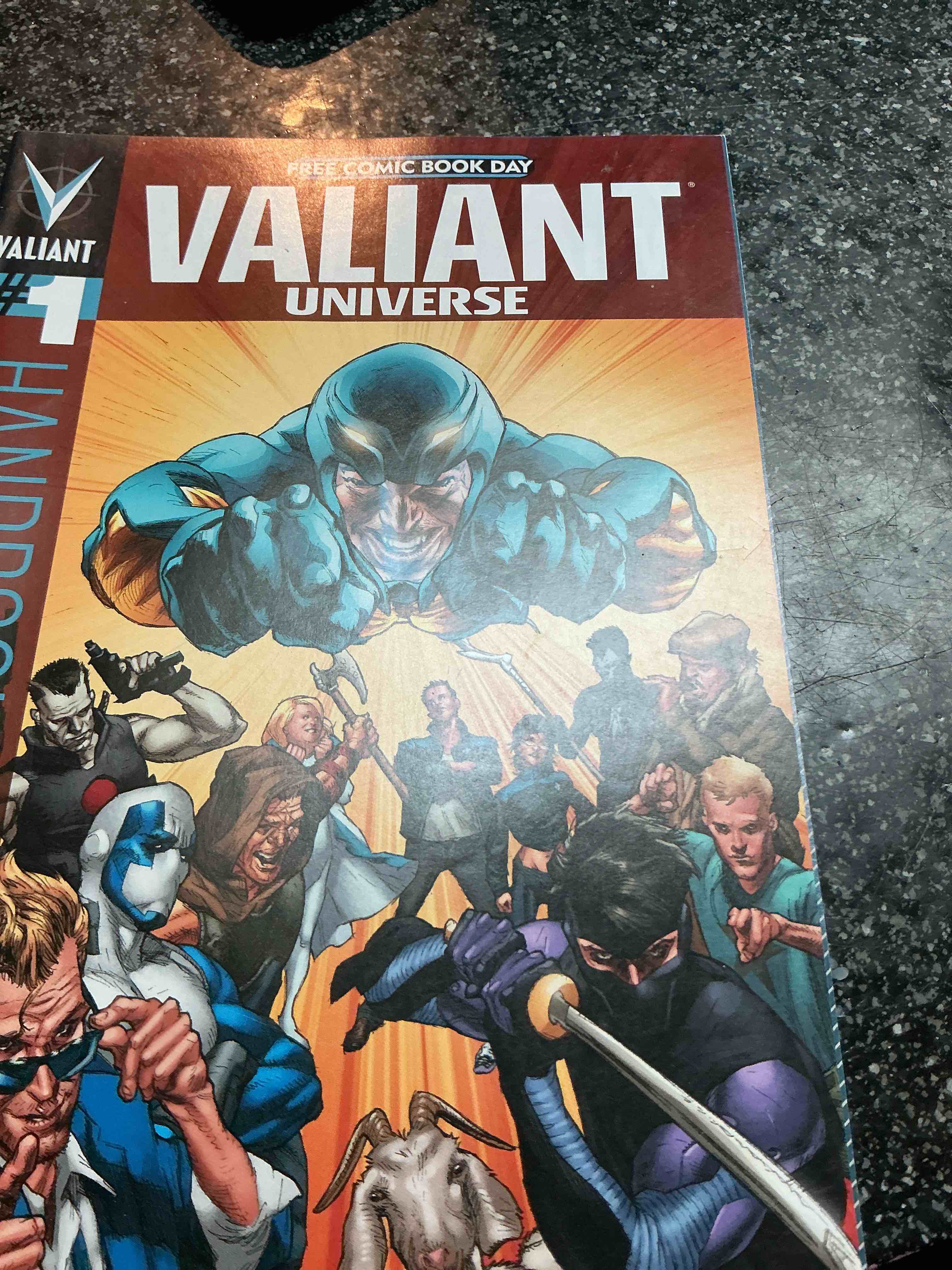Condition photo showing As Is for Valiant Universe Handbook 2014  Retro Comic Book 