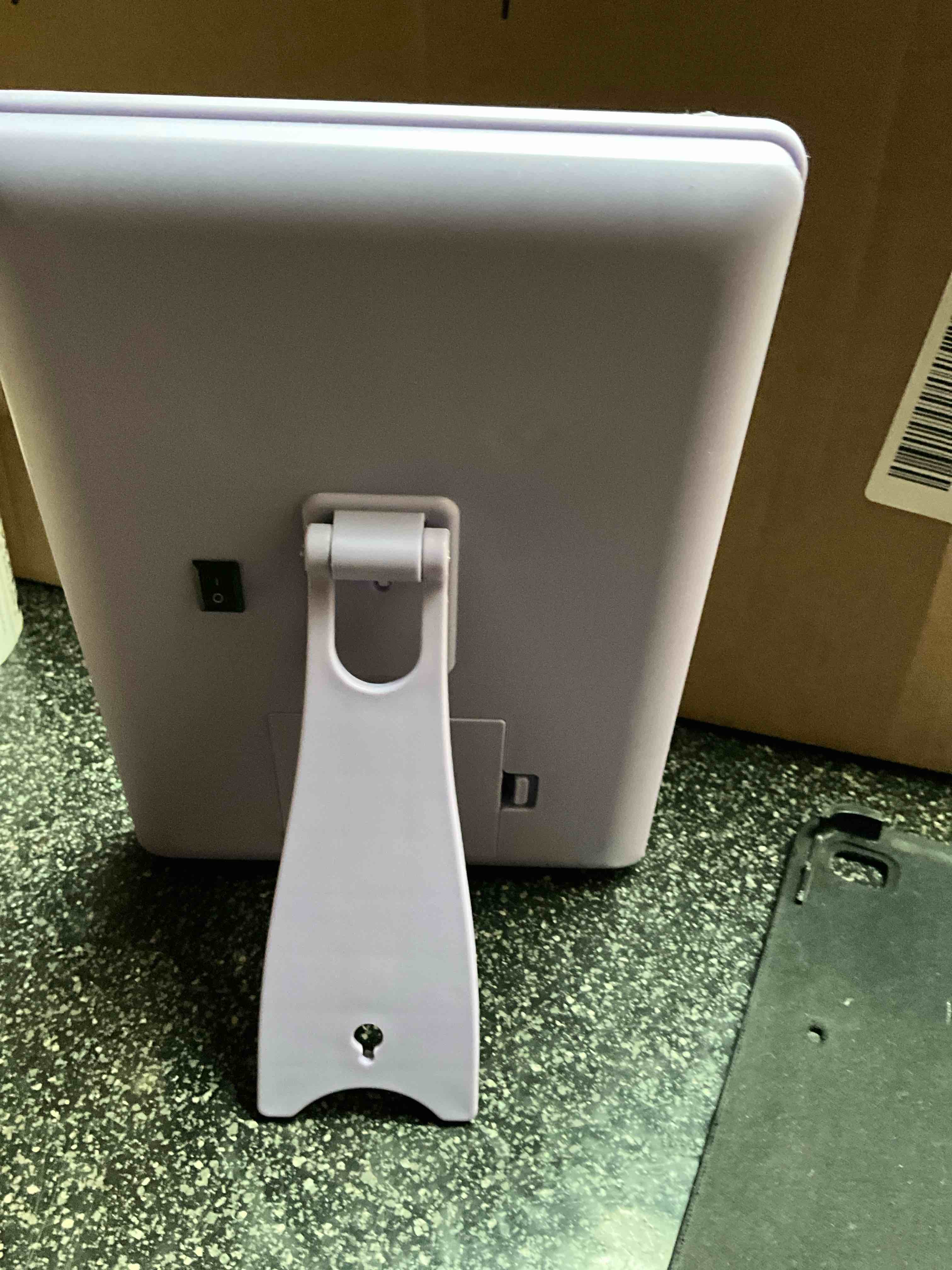 Condition photo showing New/Like New for Lighted Picture Frame Mirror - Purple - (needs Batteries/tested)