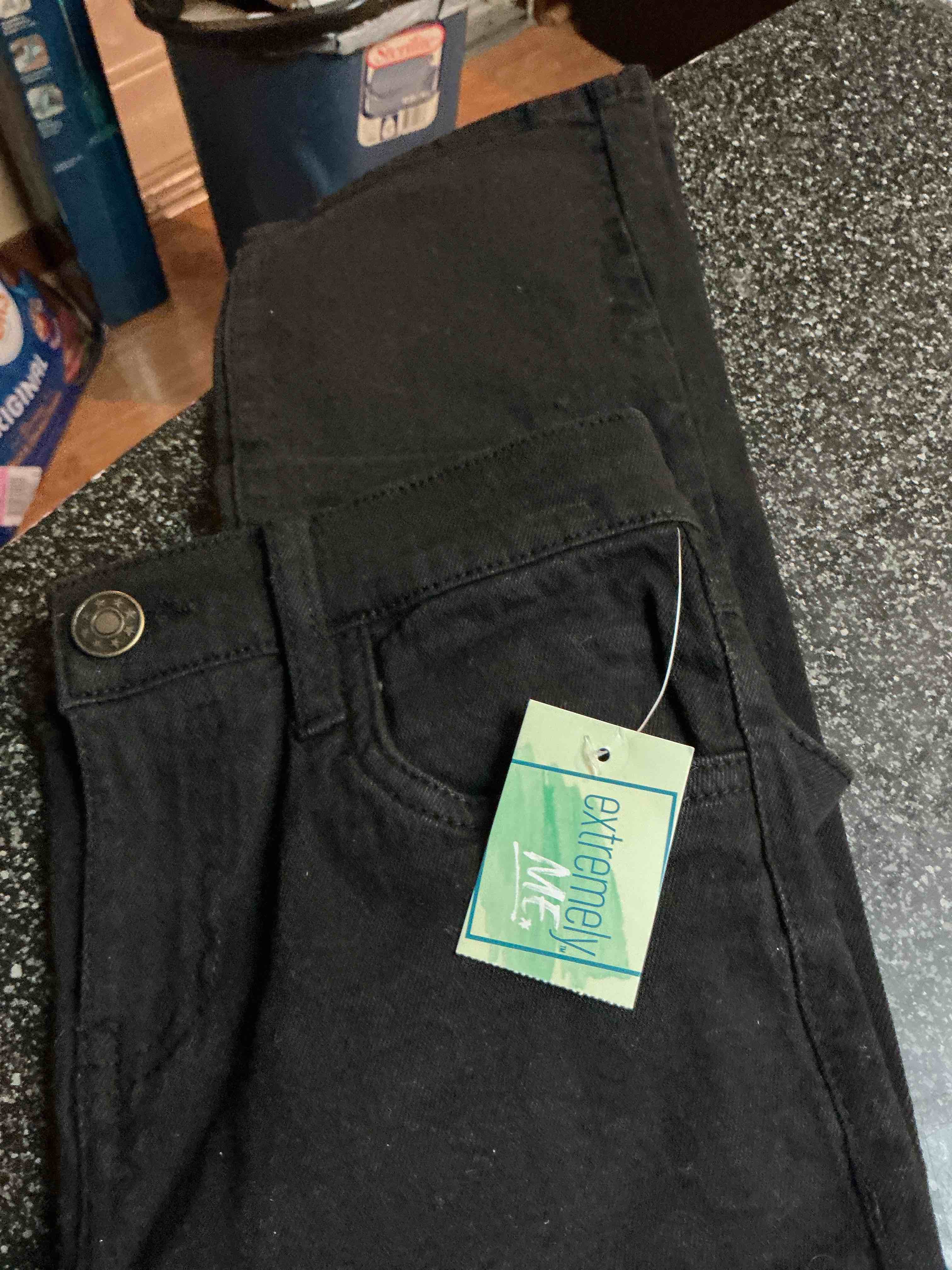 Extremely Me Girls Black Jeans Boot Cut Size 10/12 