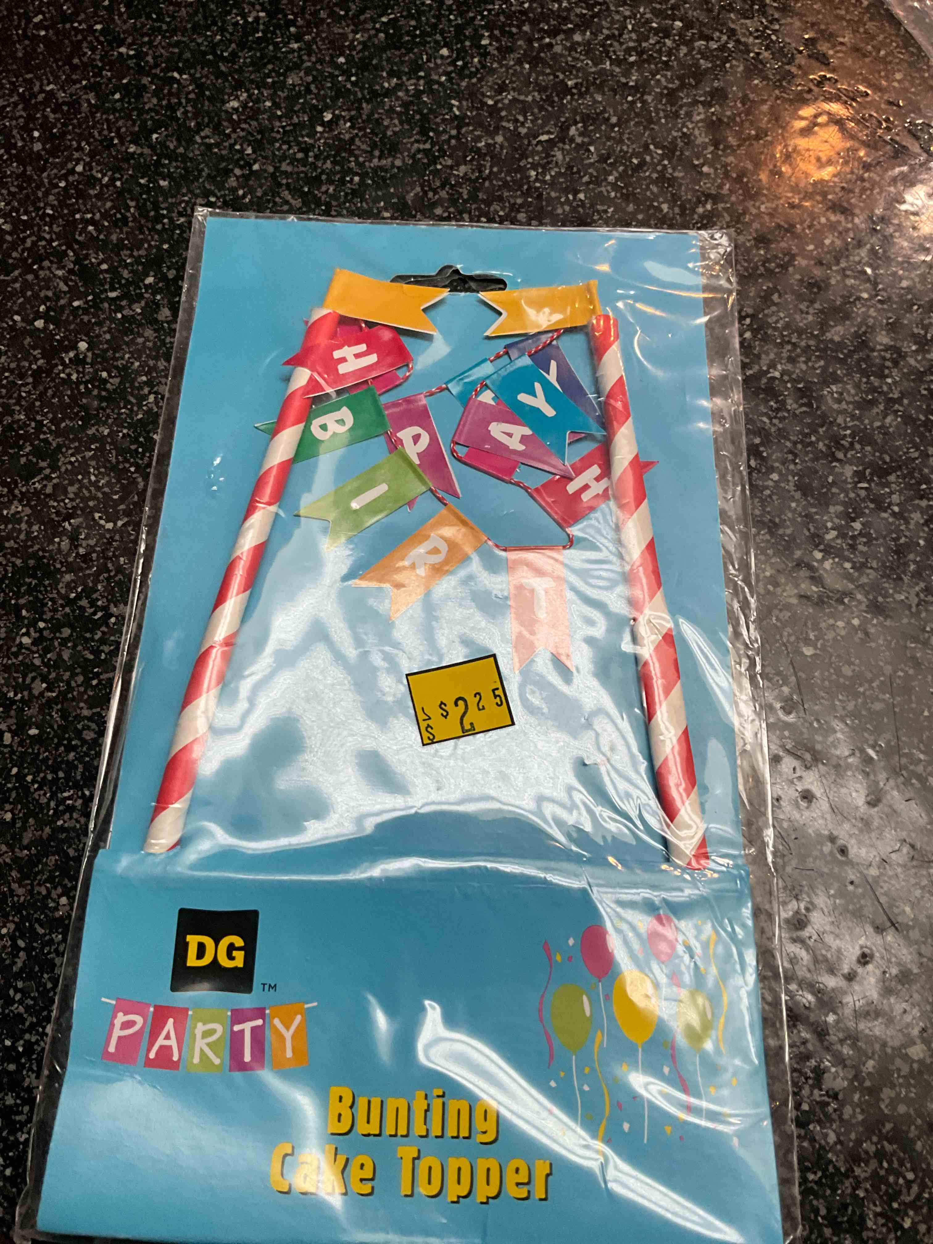 Condition photo showing New/Like New for DG Party - Bunting Cake Topper 