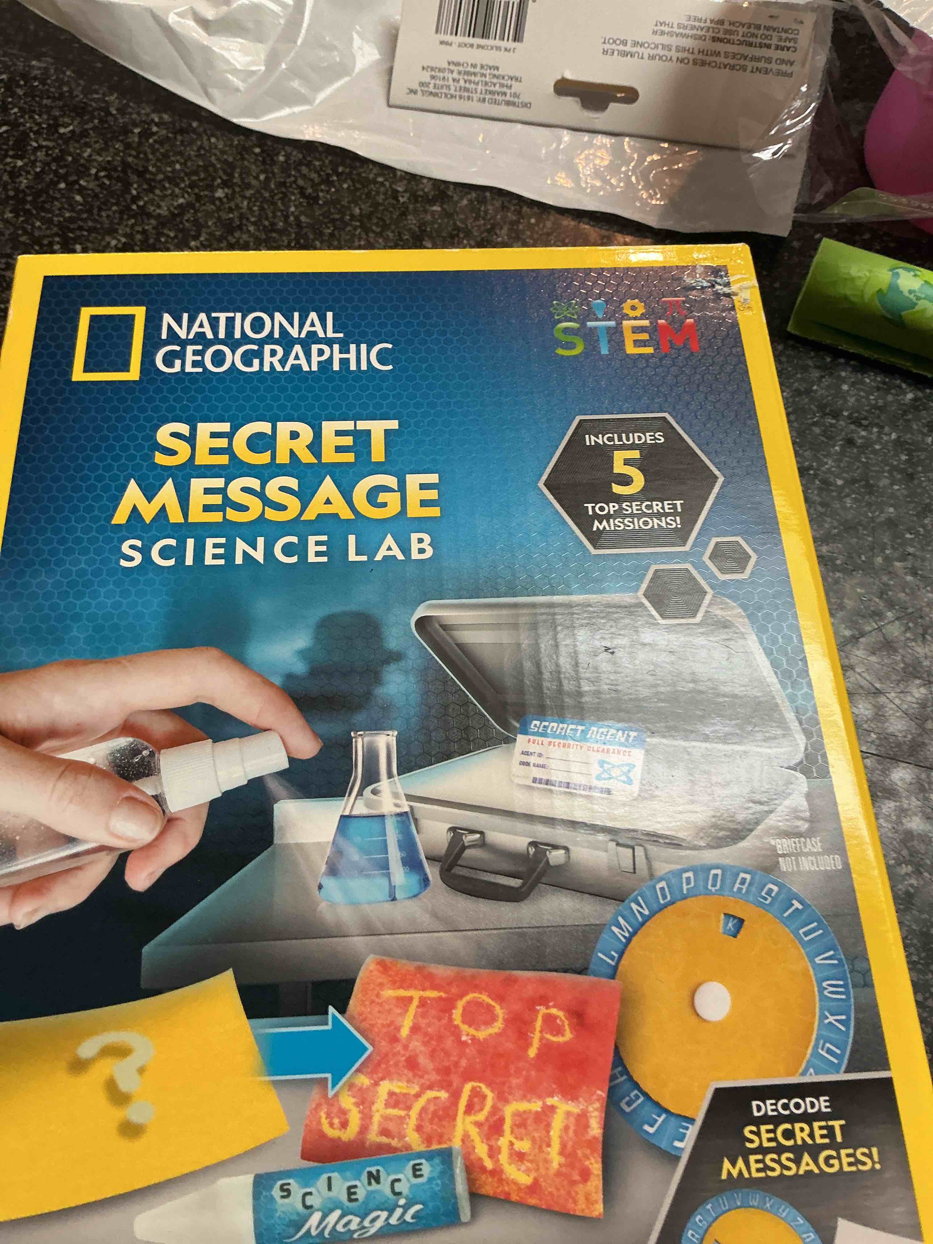 Condition photo showing New/Like New for National Geographic Secret Message Science Lab 