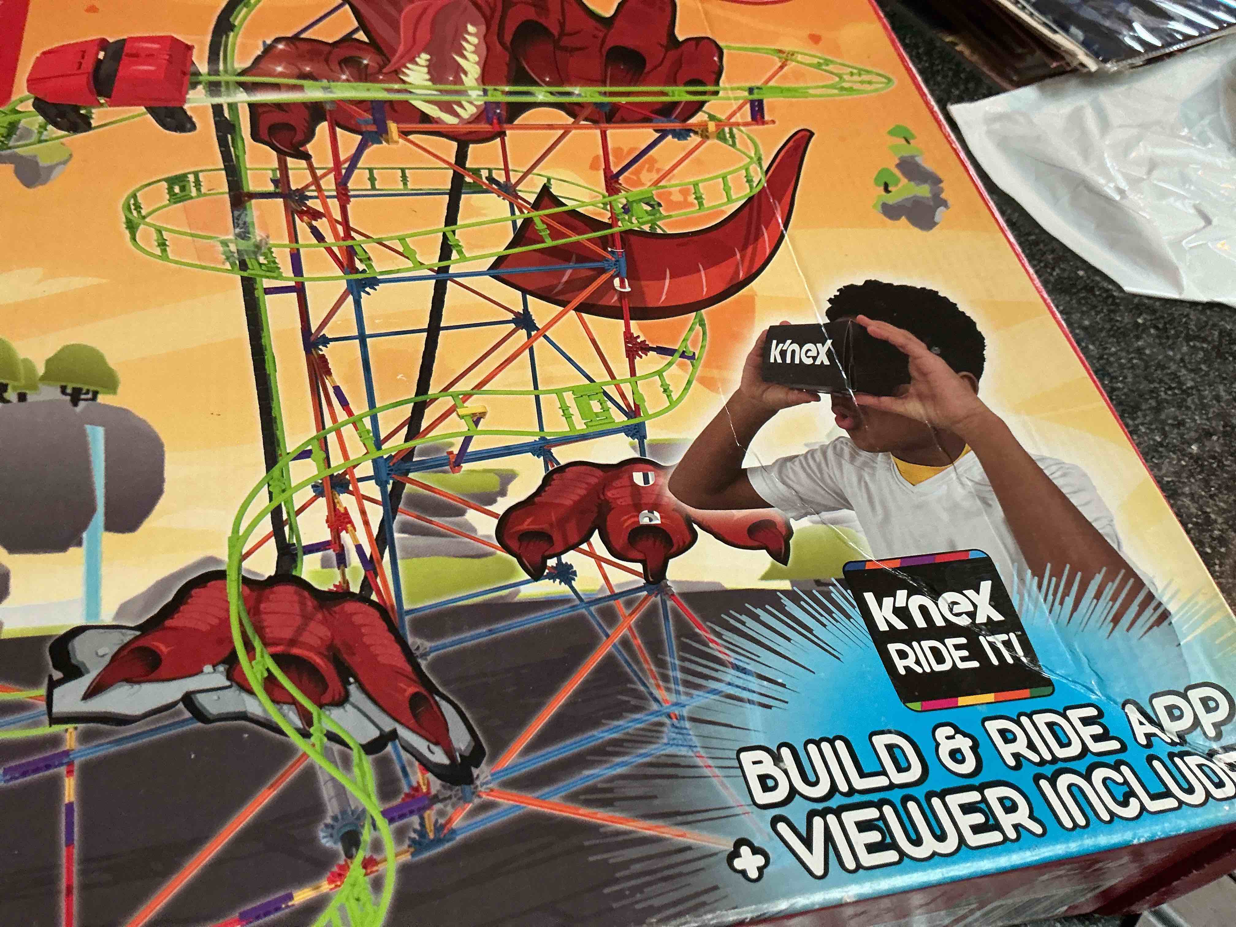 Condition photo showing New/Like New for K”Nex T-Rex Fury Roller Coaster Building Set 
