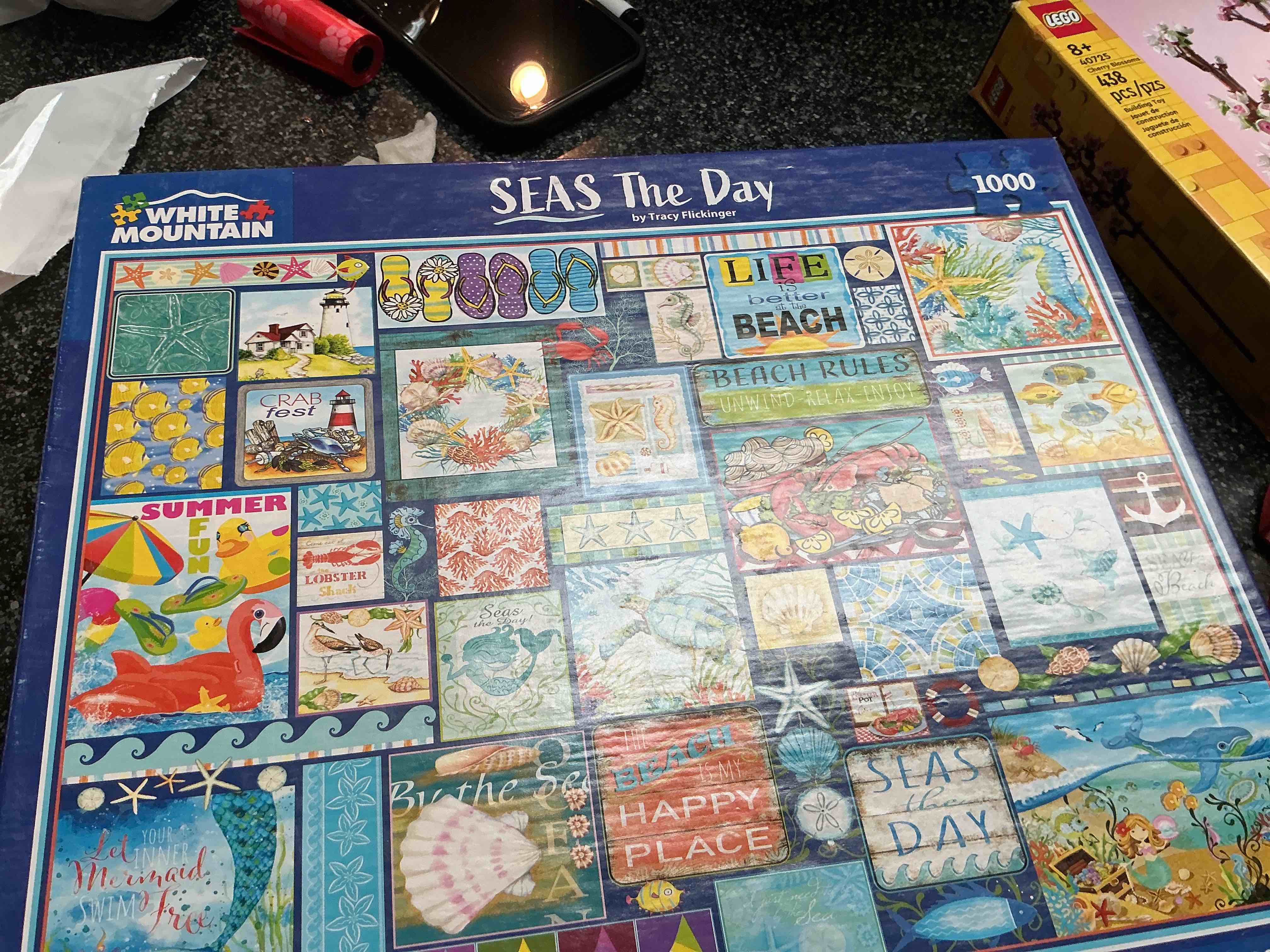 White Mountain Seas The Day 1000 Pc. Puzzle 