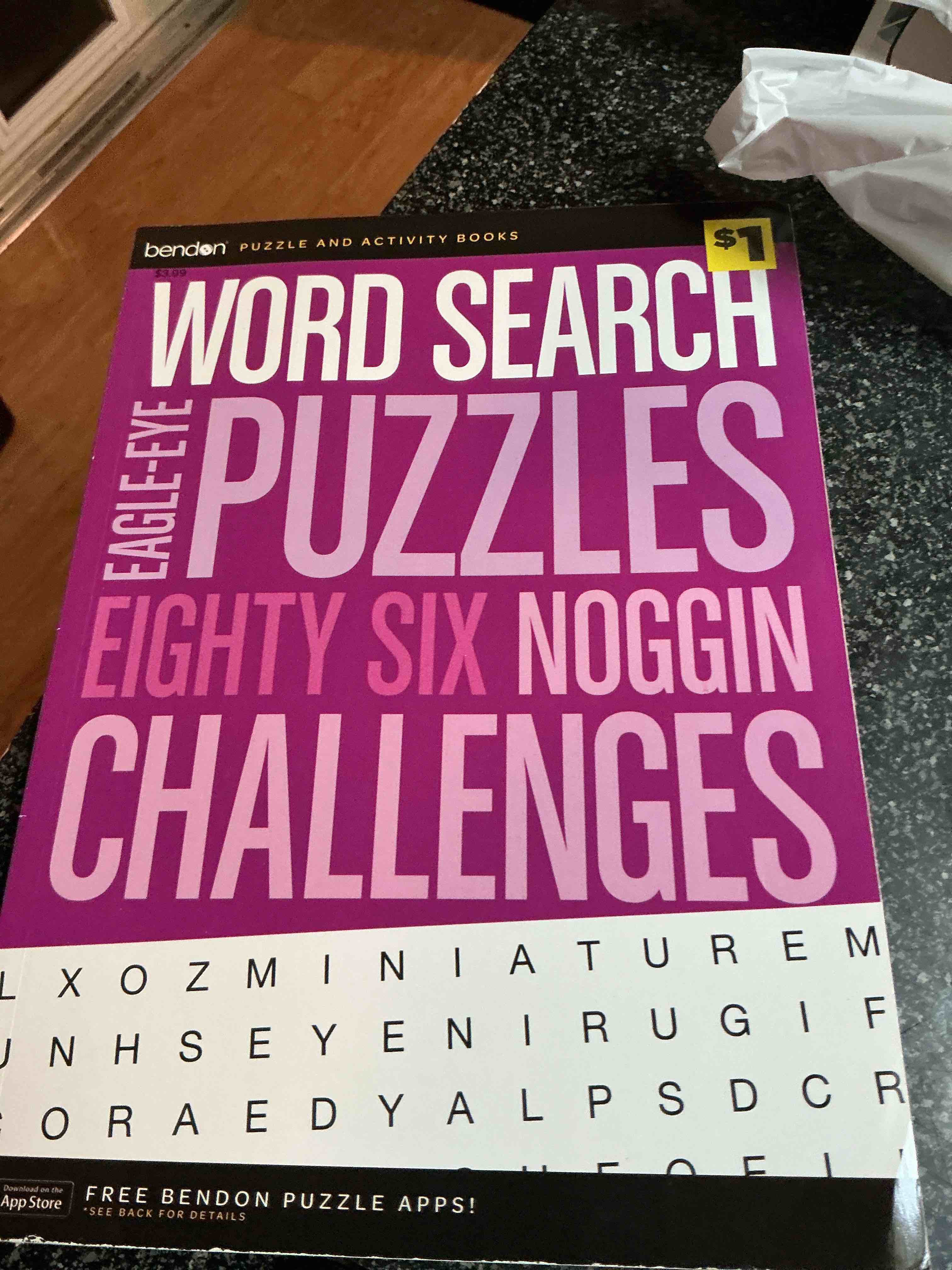 Bendon Word Search Eagle Eye Puzzle 