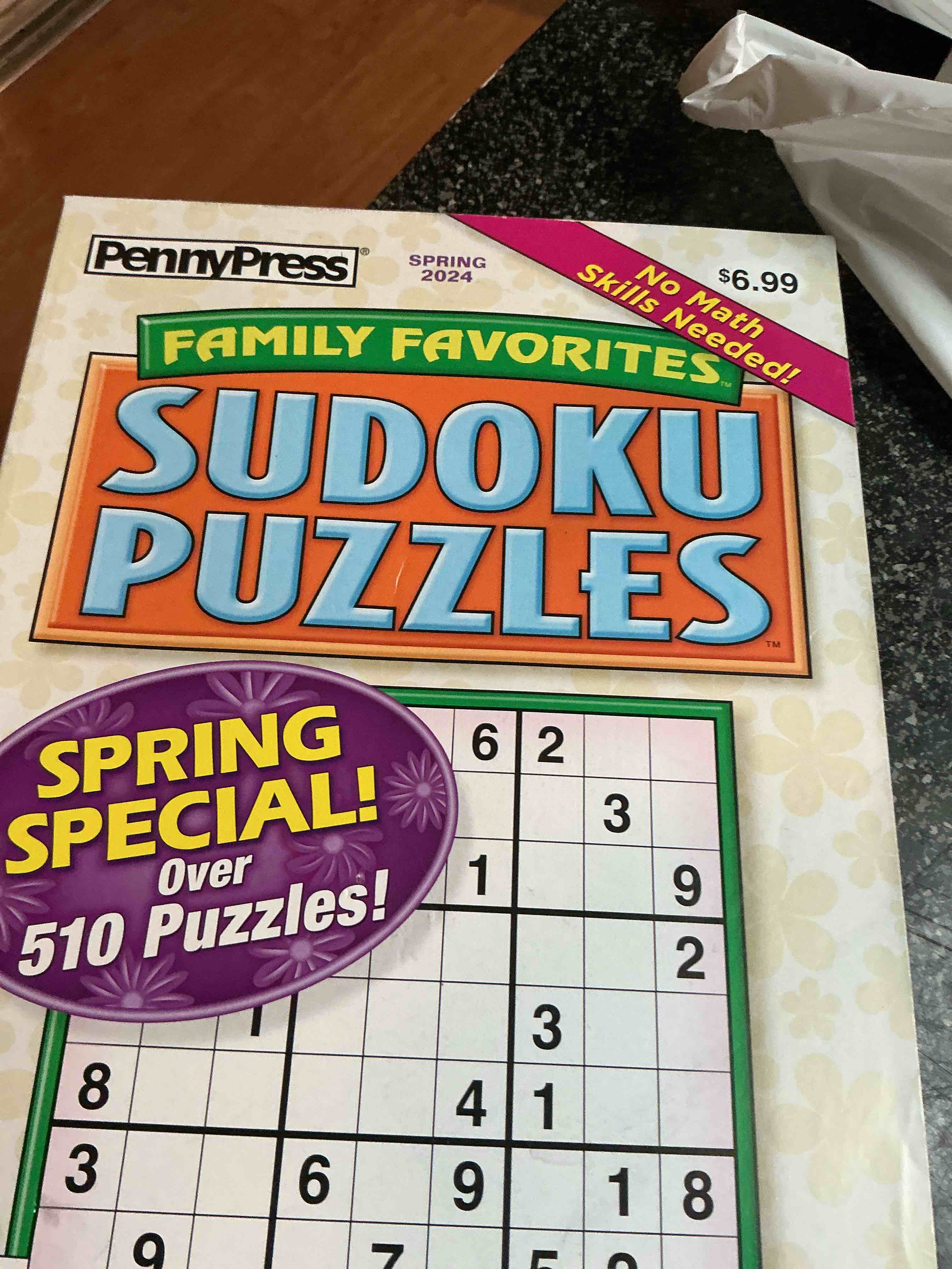 Pennypress Family Favorites Sudoku Puzzles 