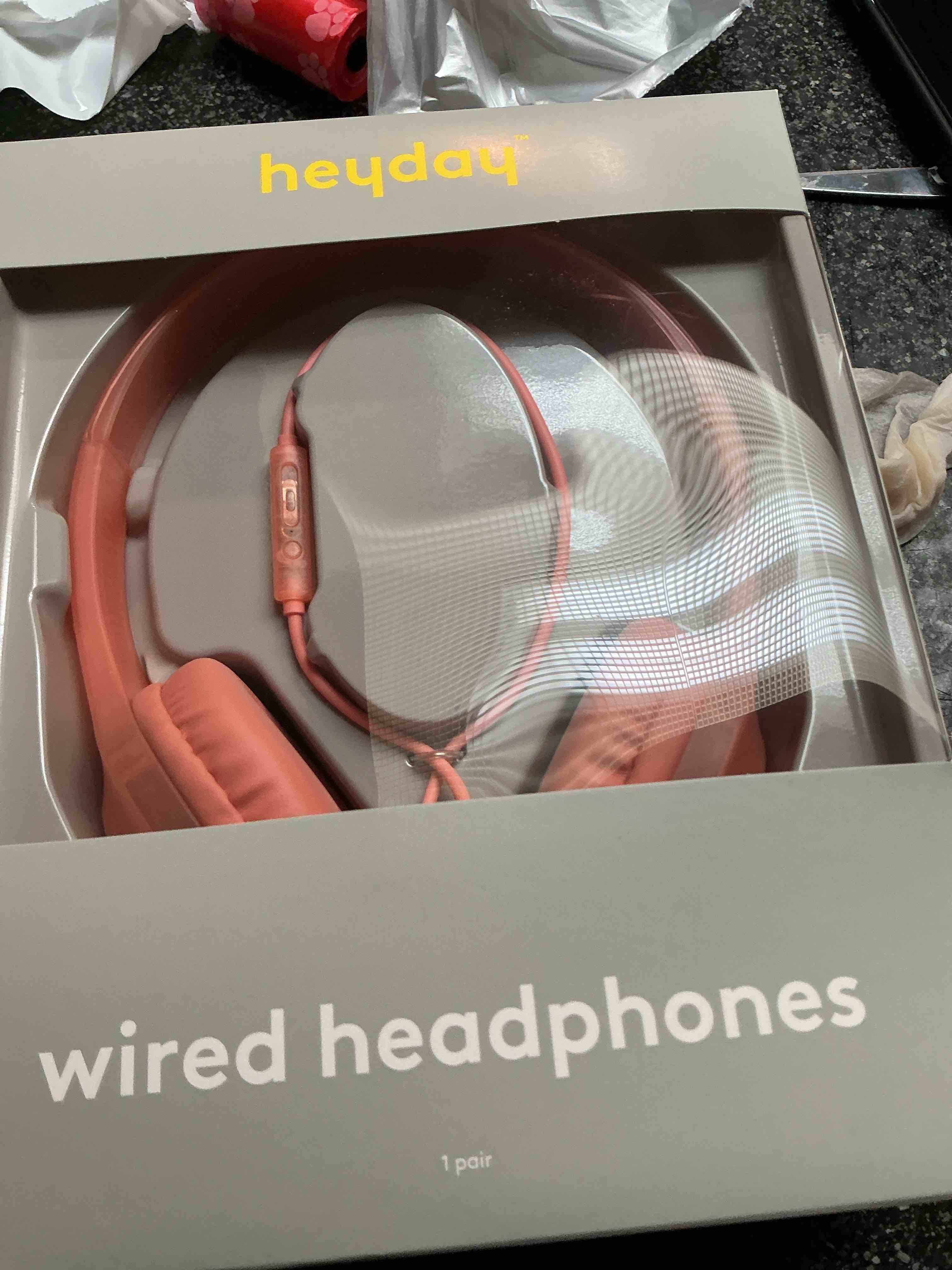Heyday Wired  Orange Headphones 