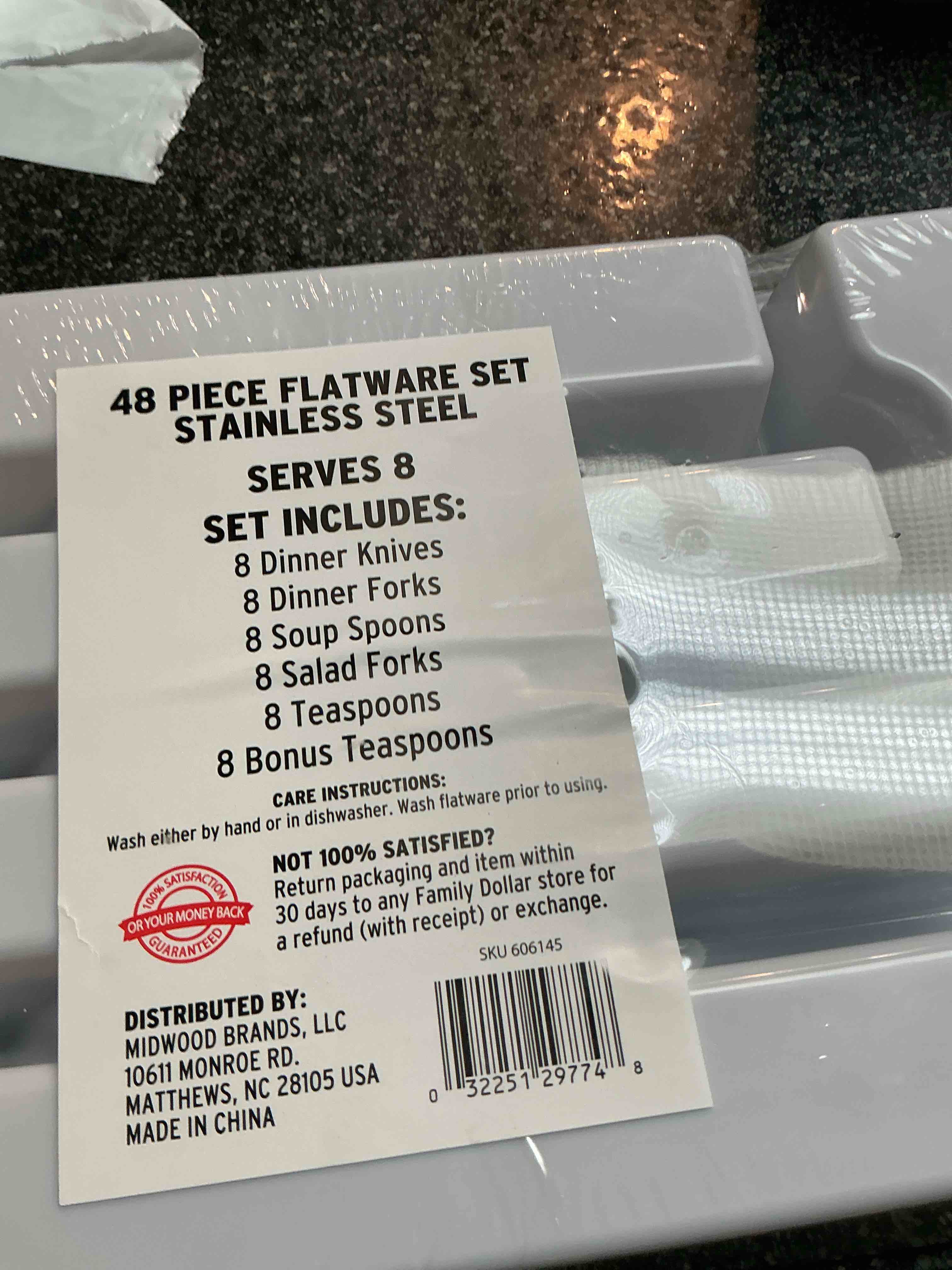 icee Flatware Set Stainless Steel 48 pcs - Grey