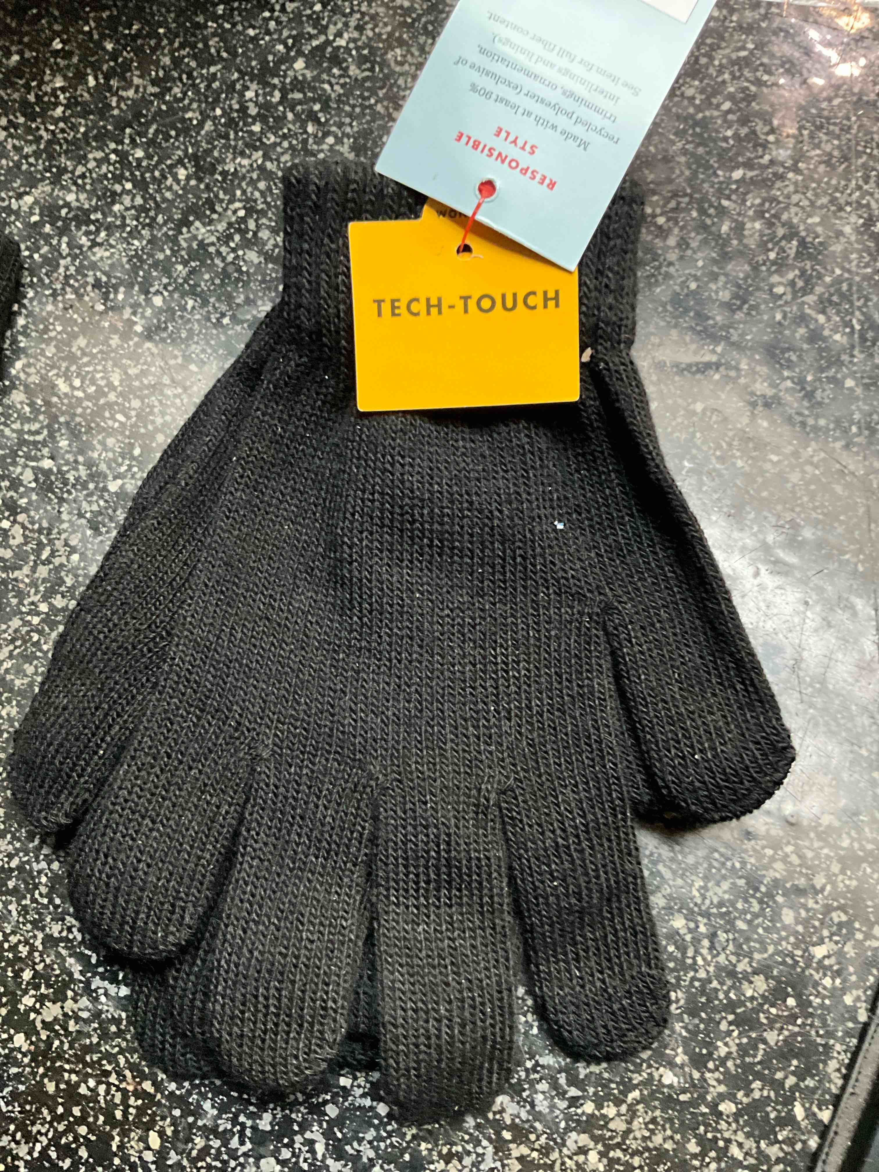 2 Pair - Cat & Jack - Tech Touch - Black - Gloves  