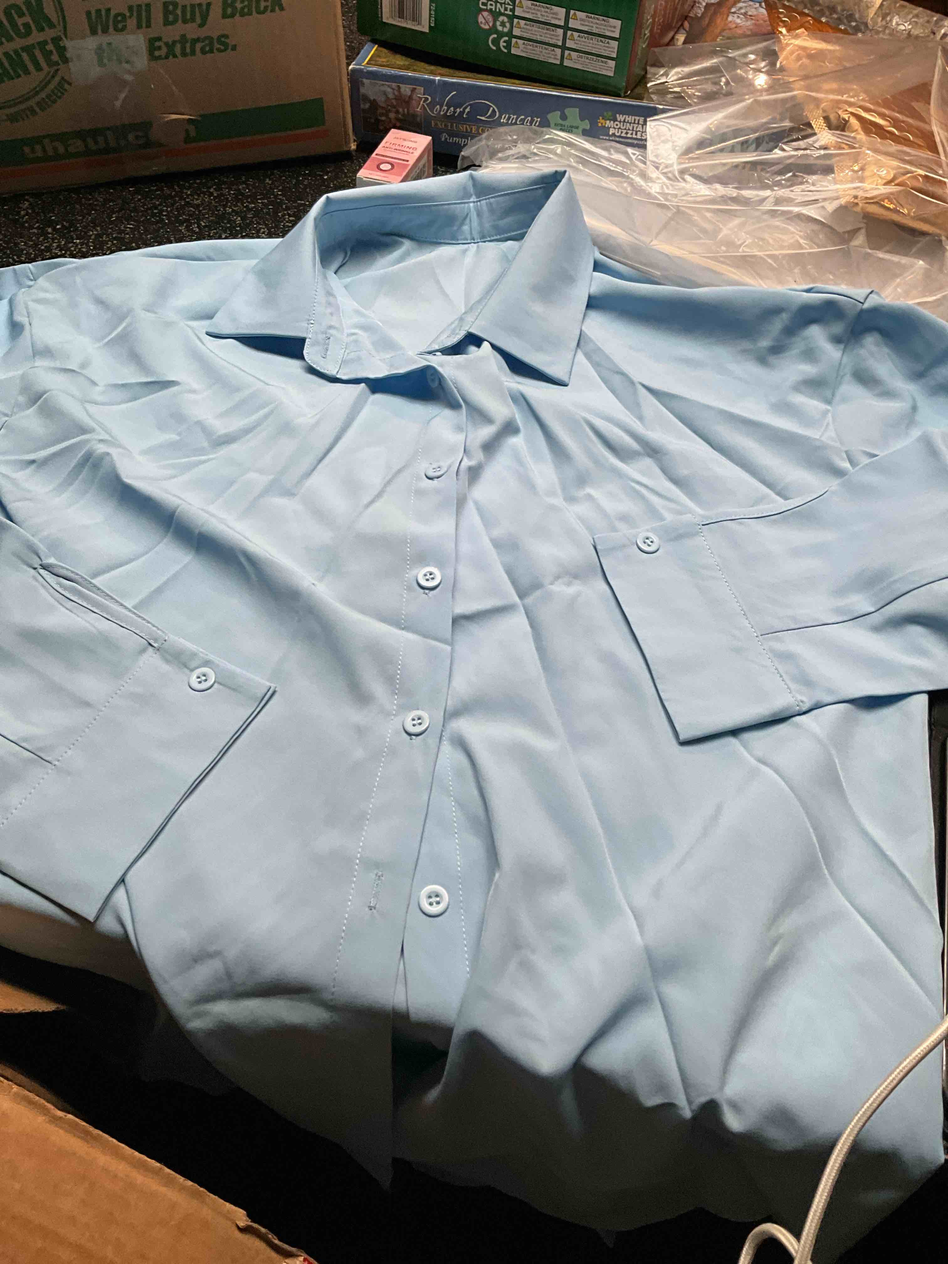 Women’s - Lt. Blue - Dress Blouse - Long Sleeve - size - M 