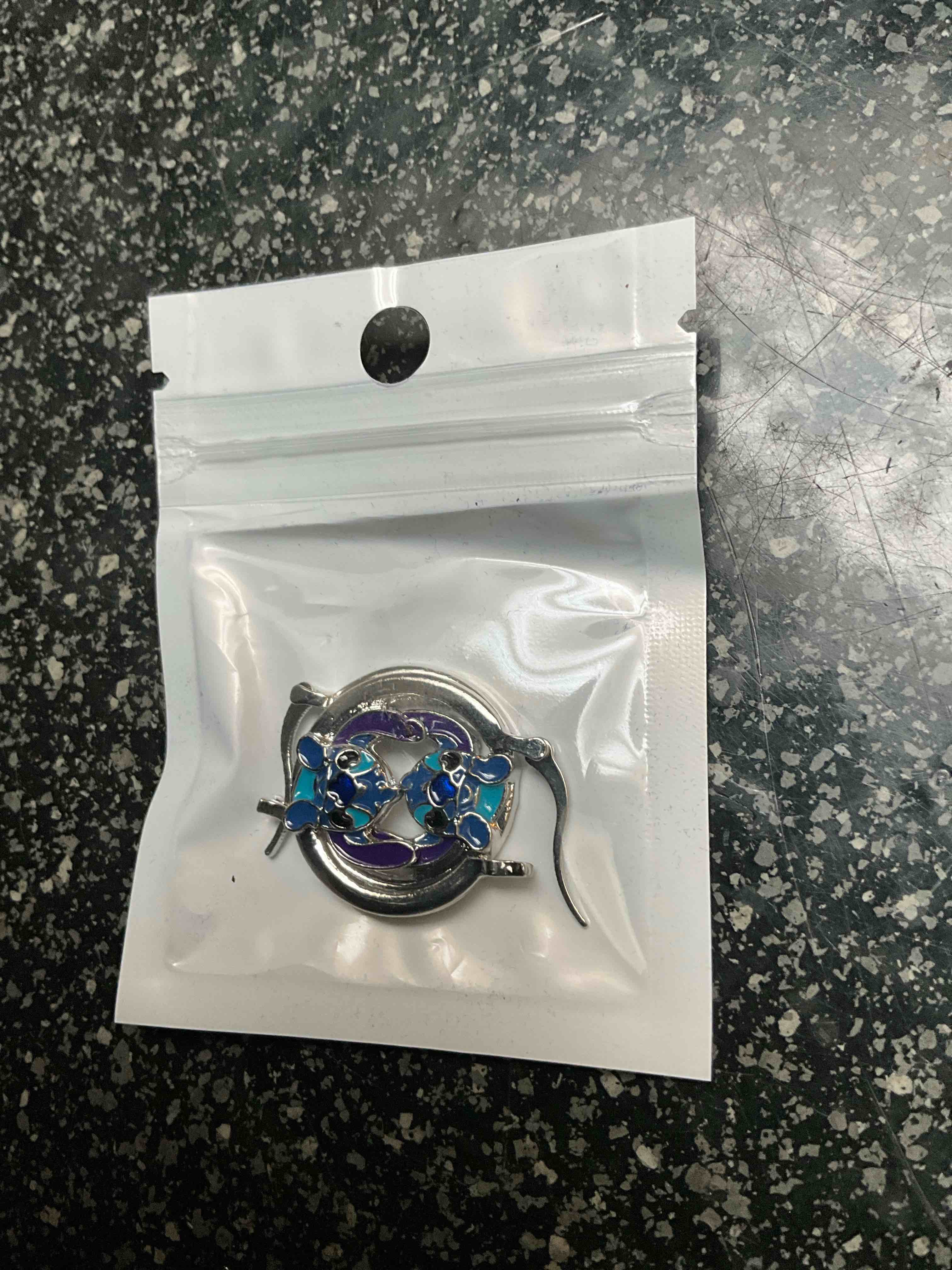 Silver Hoop - Stitch Earrings 